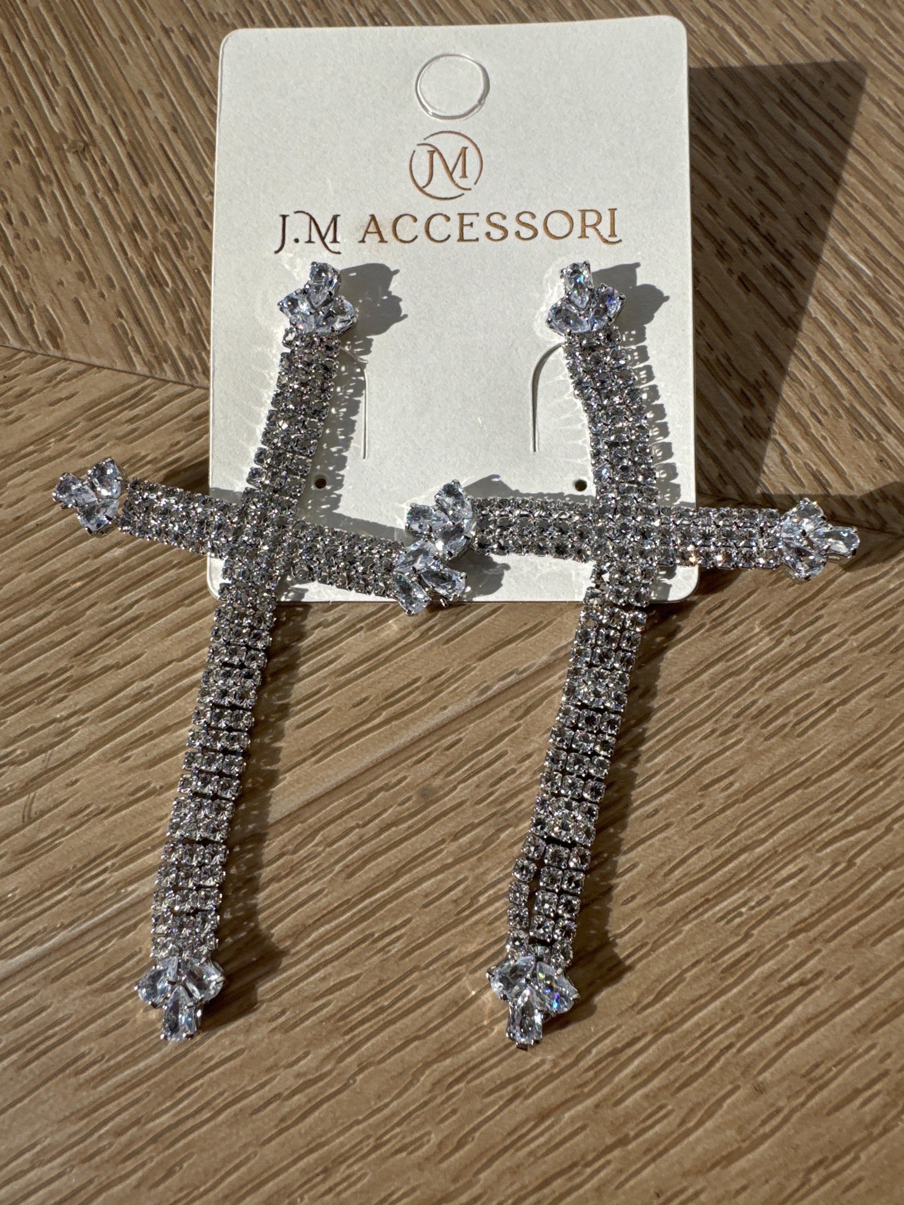 Orecchini croce argento