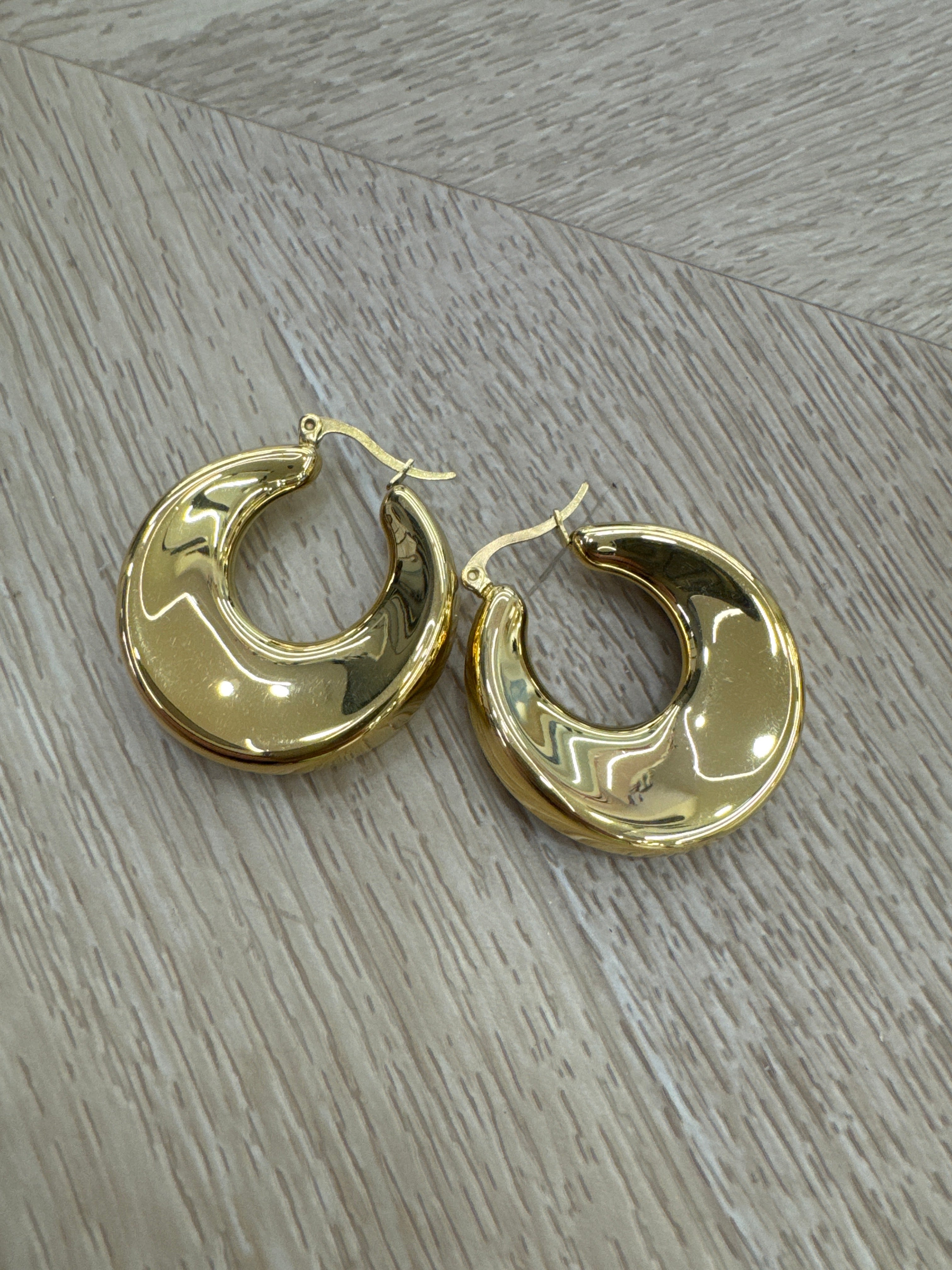 Orecchini oro cerchio medi