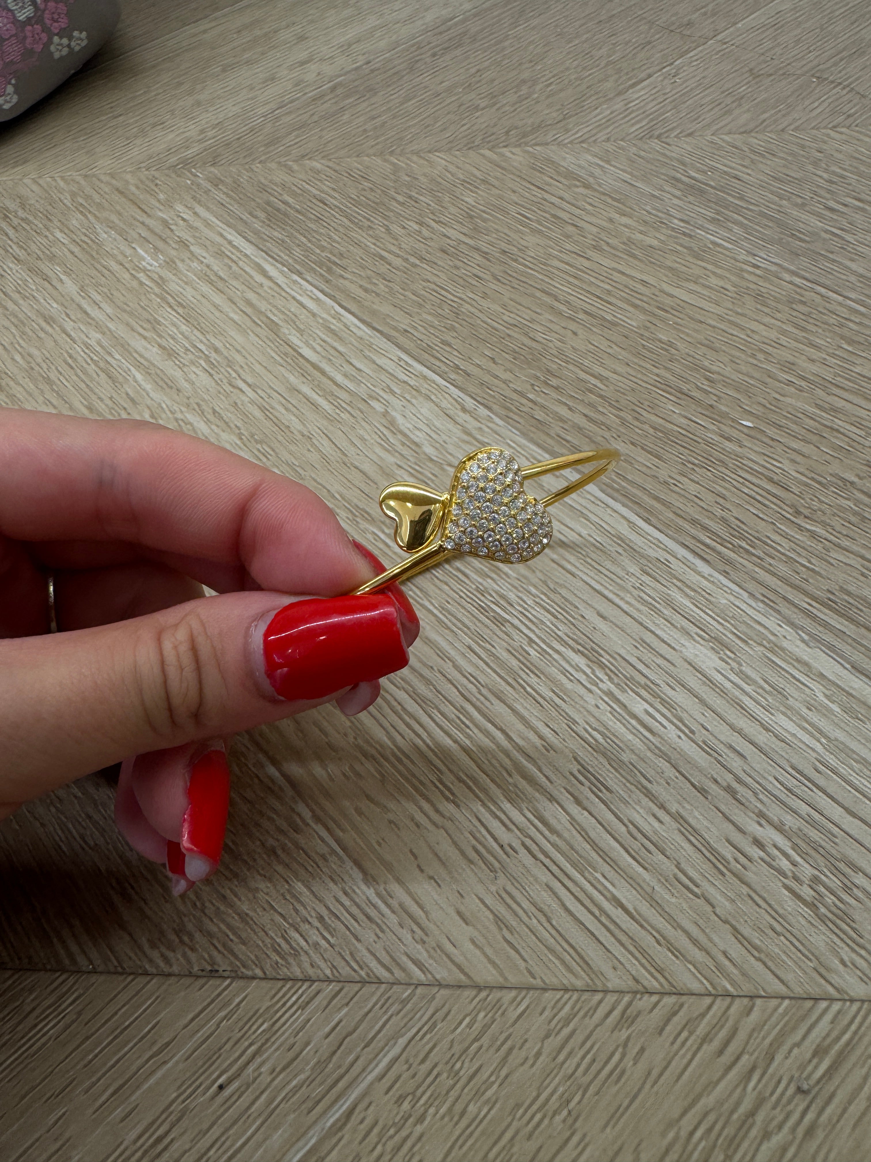 Bracciale love strass Gold