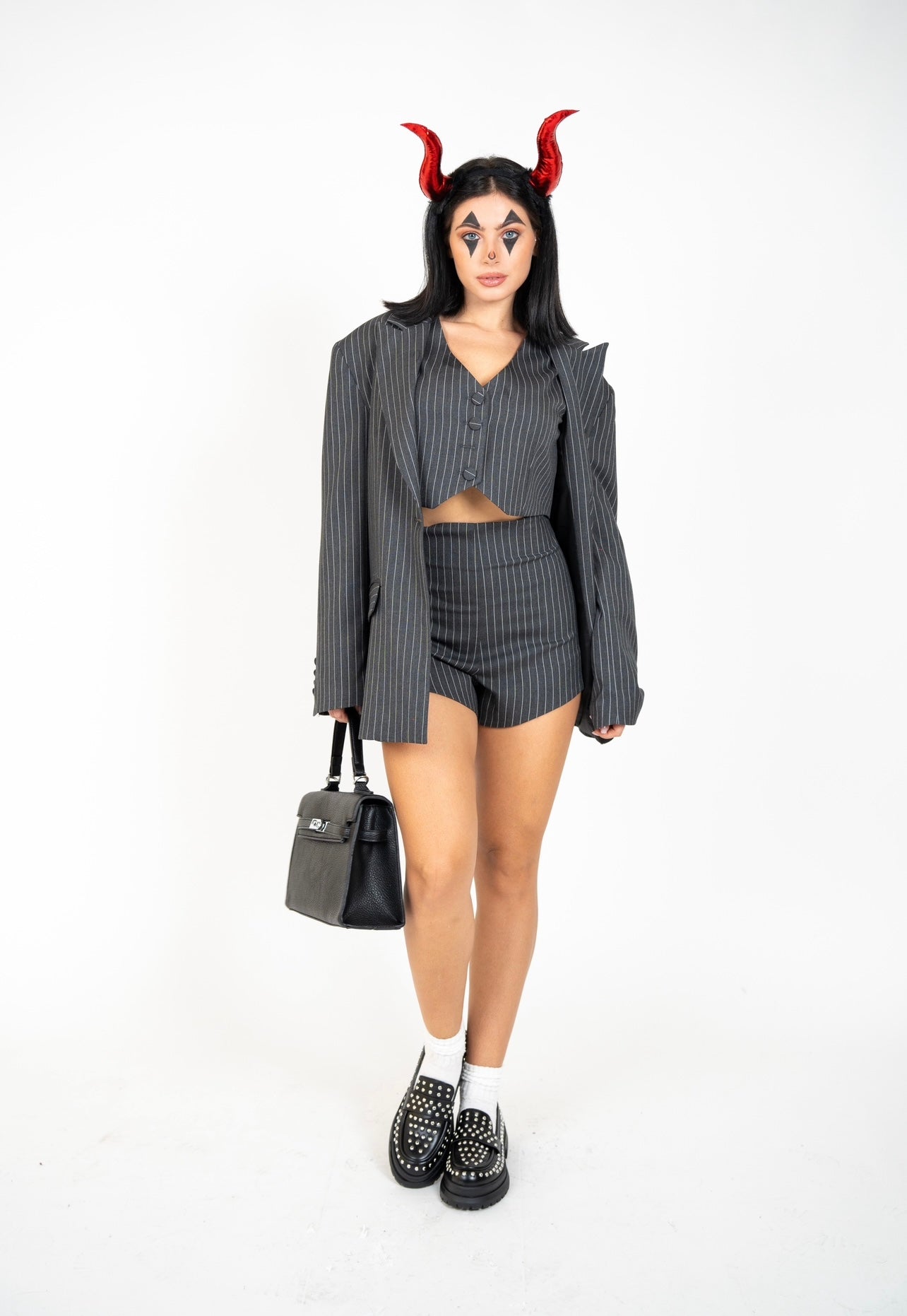 Mocassini con borchie nero