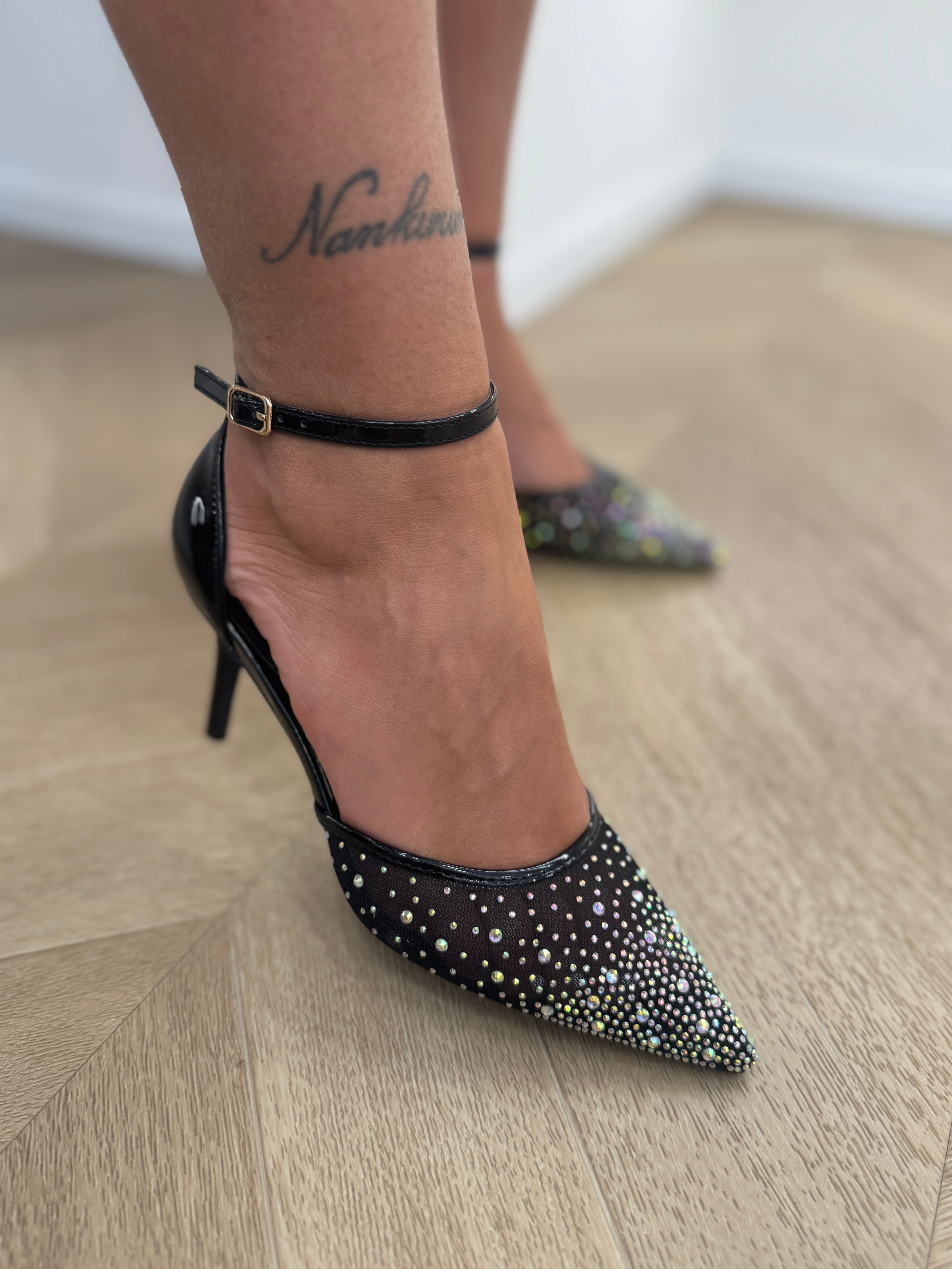 Décolleté Shine nero