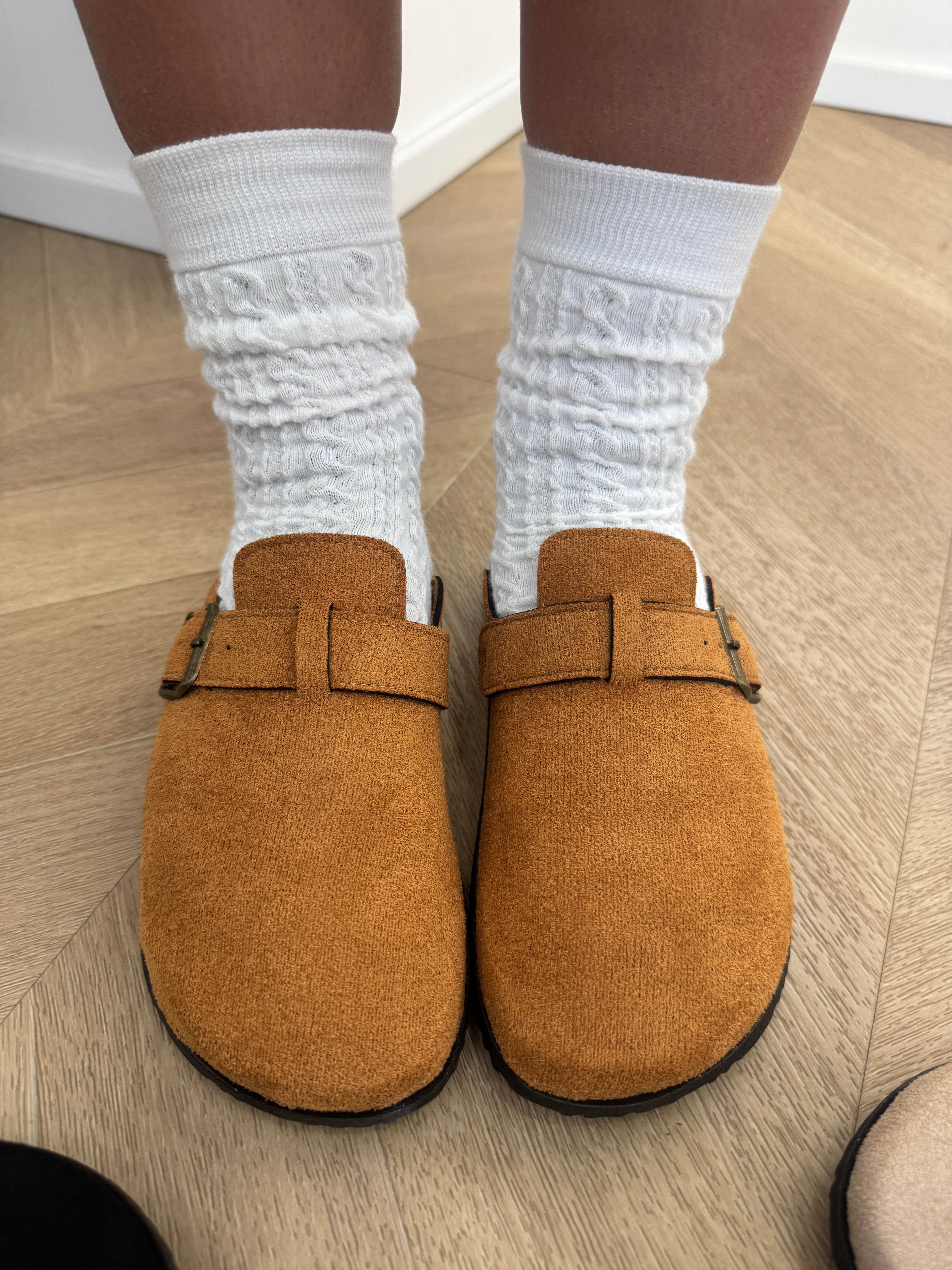 Ciabatta India camel con fibbia