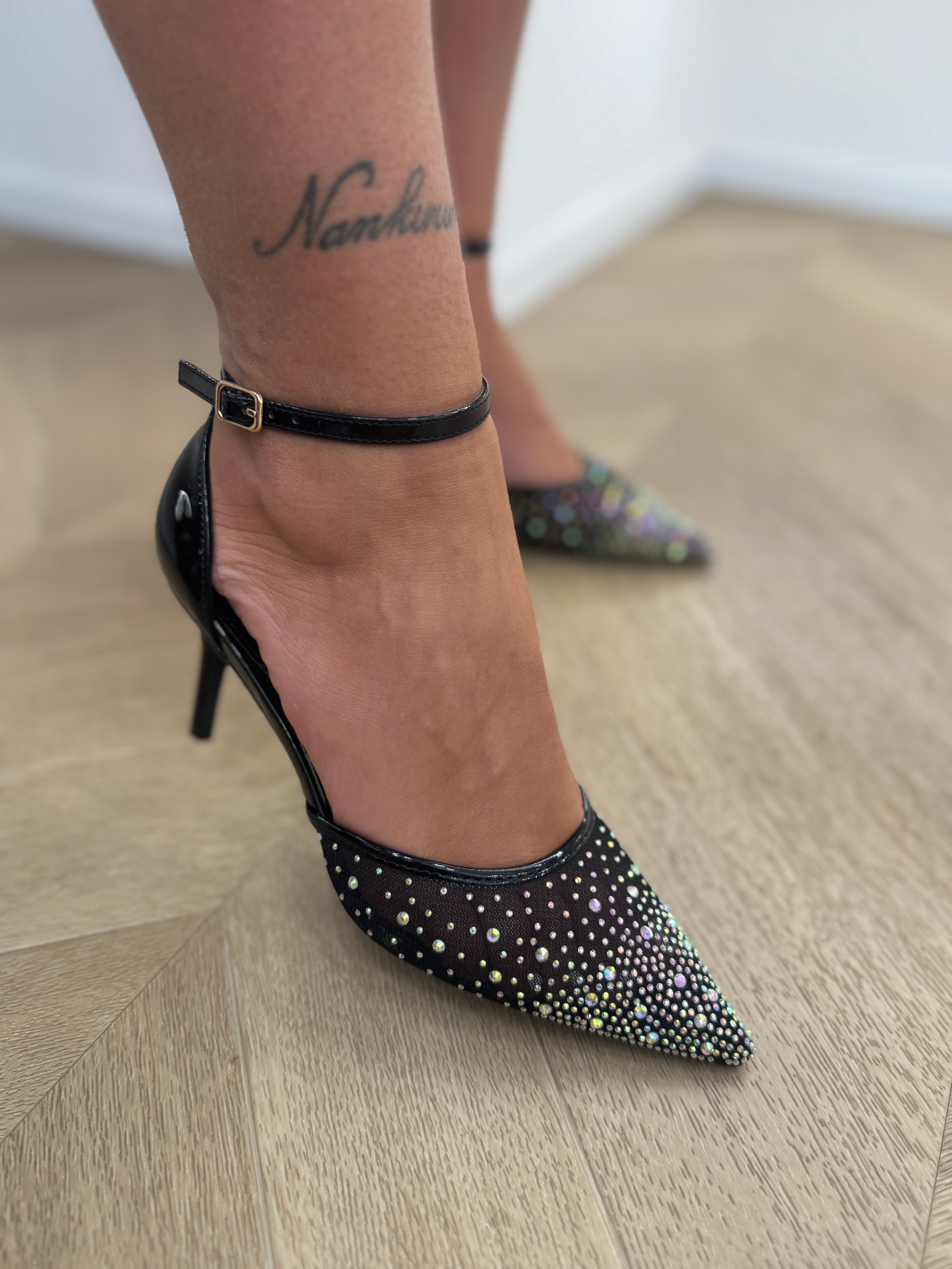 Décolleté Shine nero
