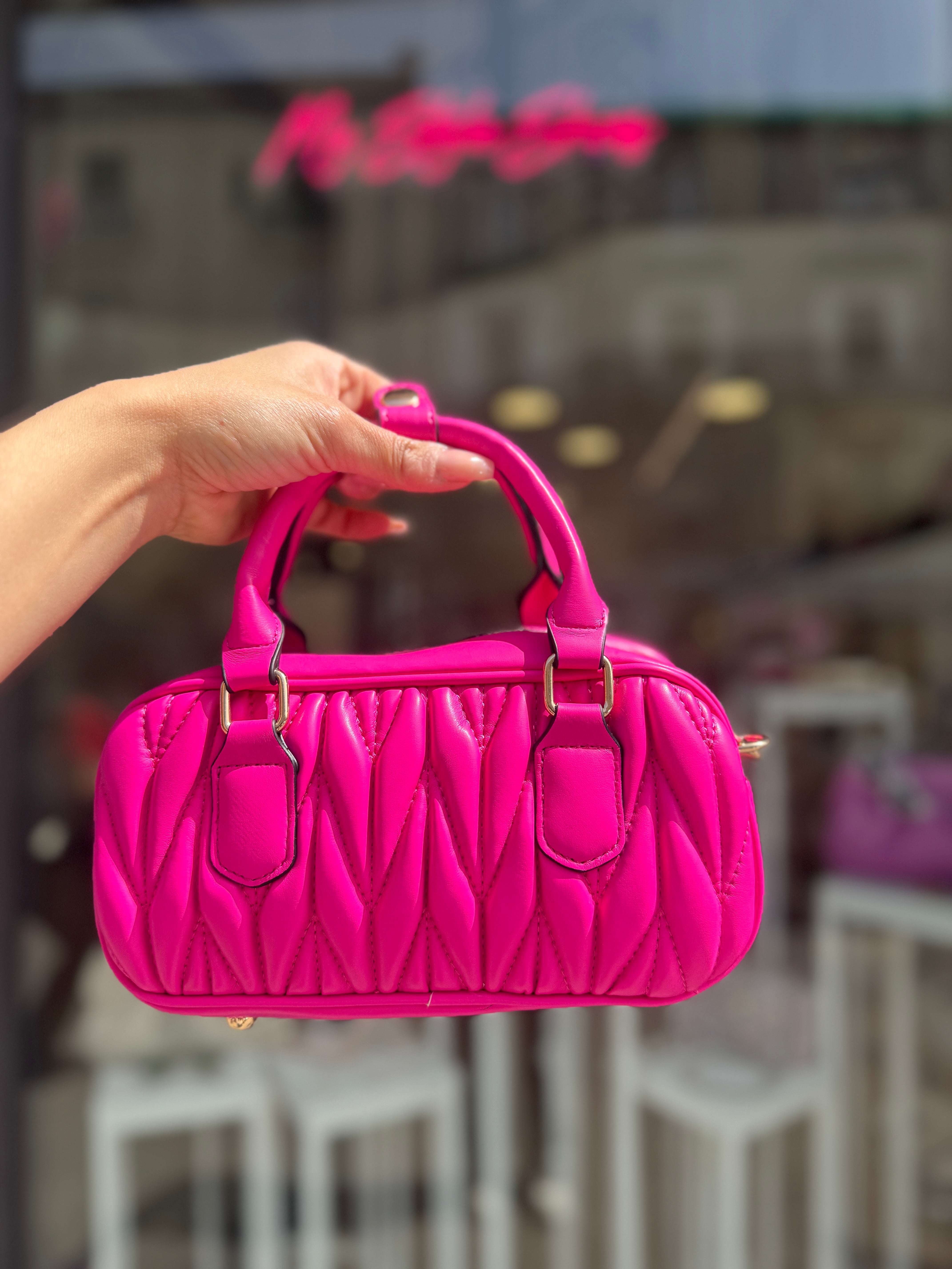 Borsa mini Vittoria fucsia