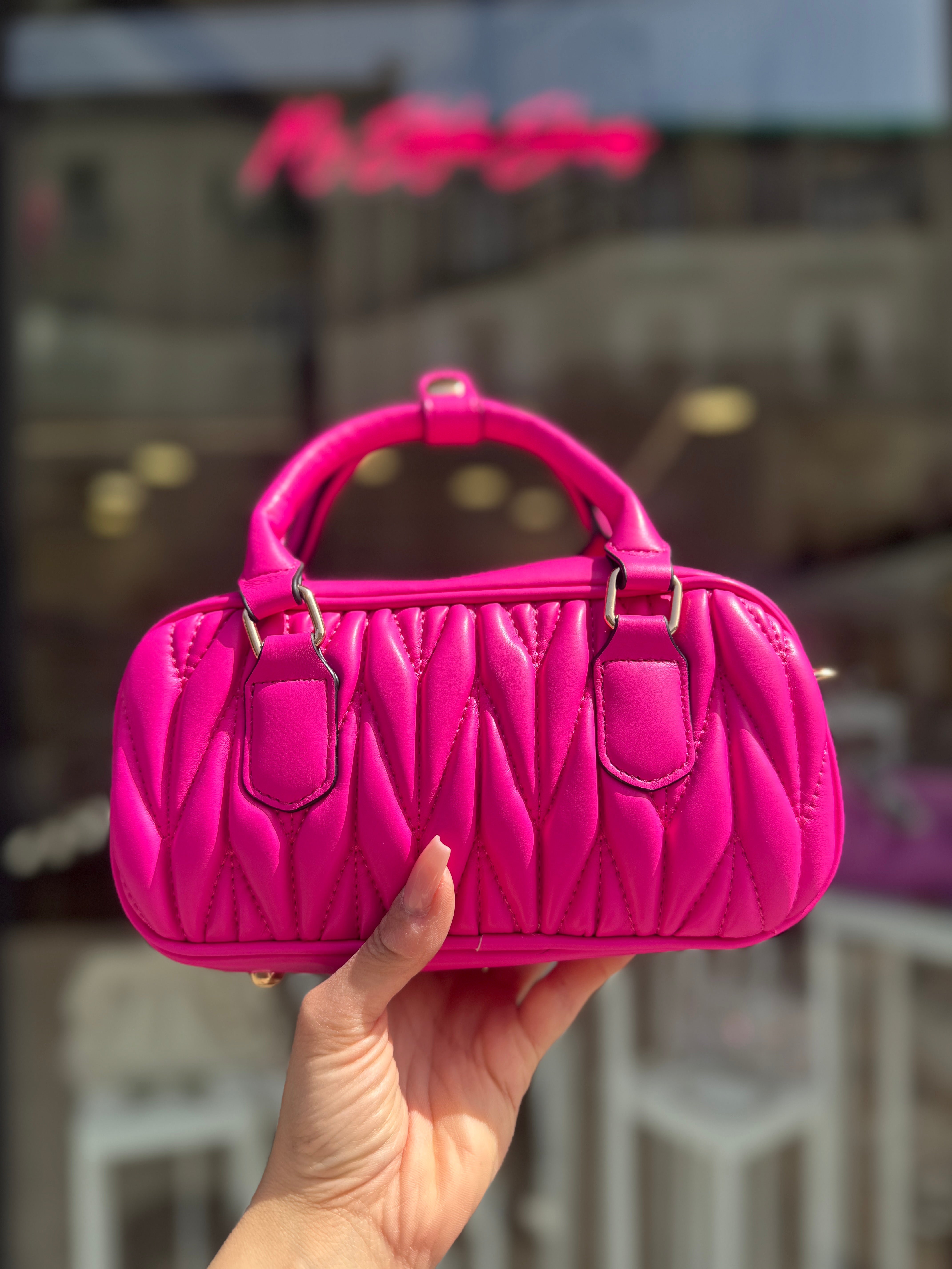 Borsa mini Vittoria fucsia