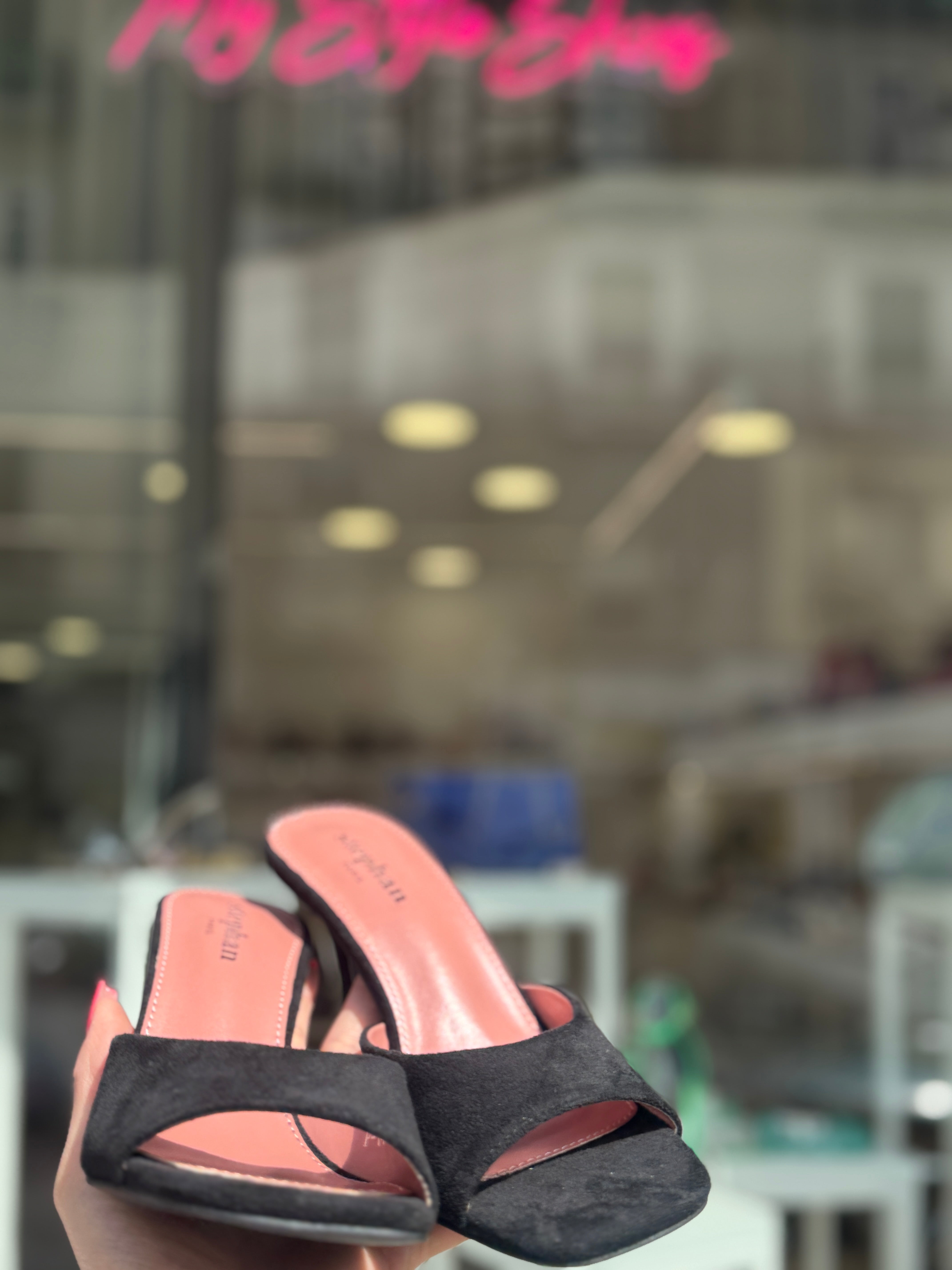 Sabot Paris in camoscio nero
