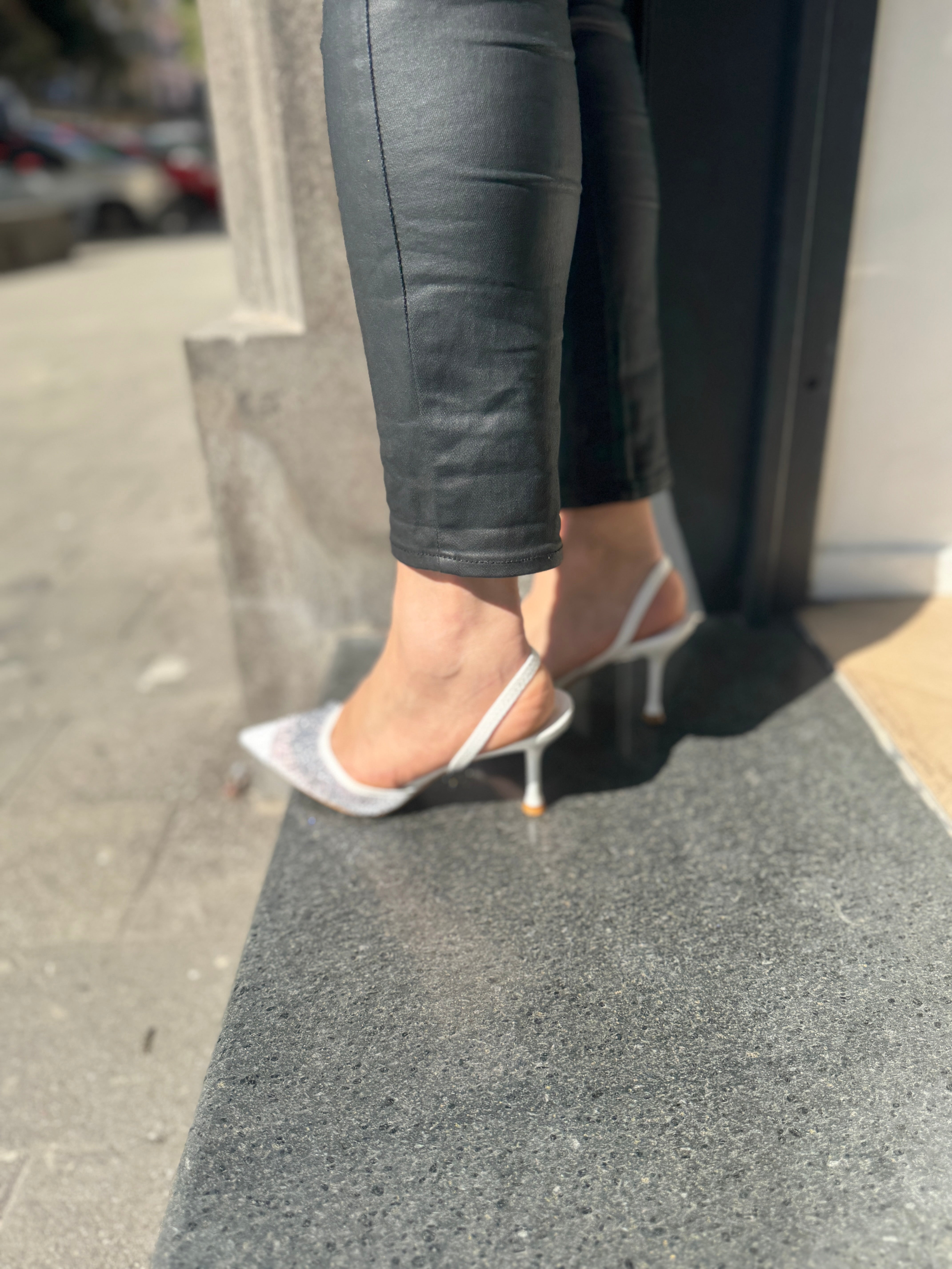 Décolleté diamond bianca