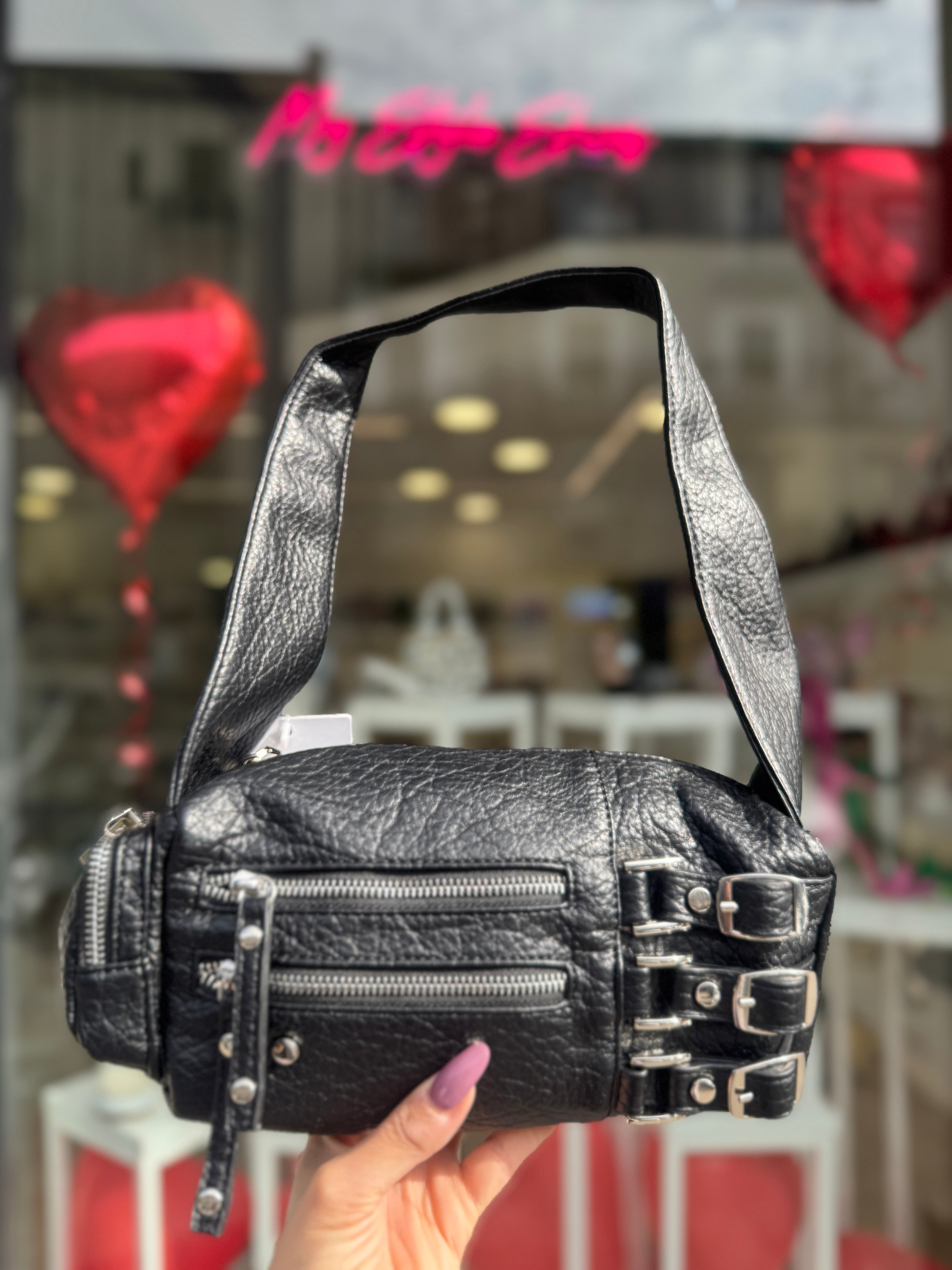 Borsa rock nera