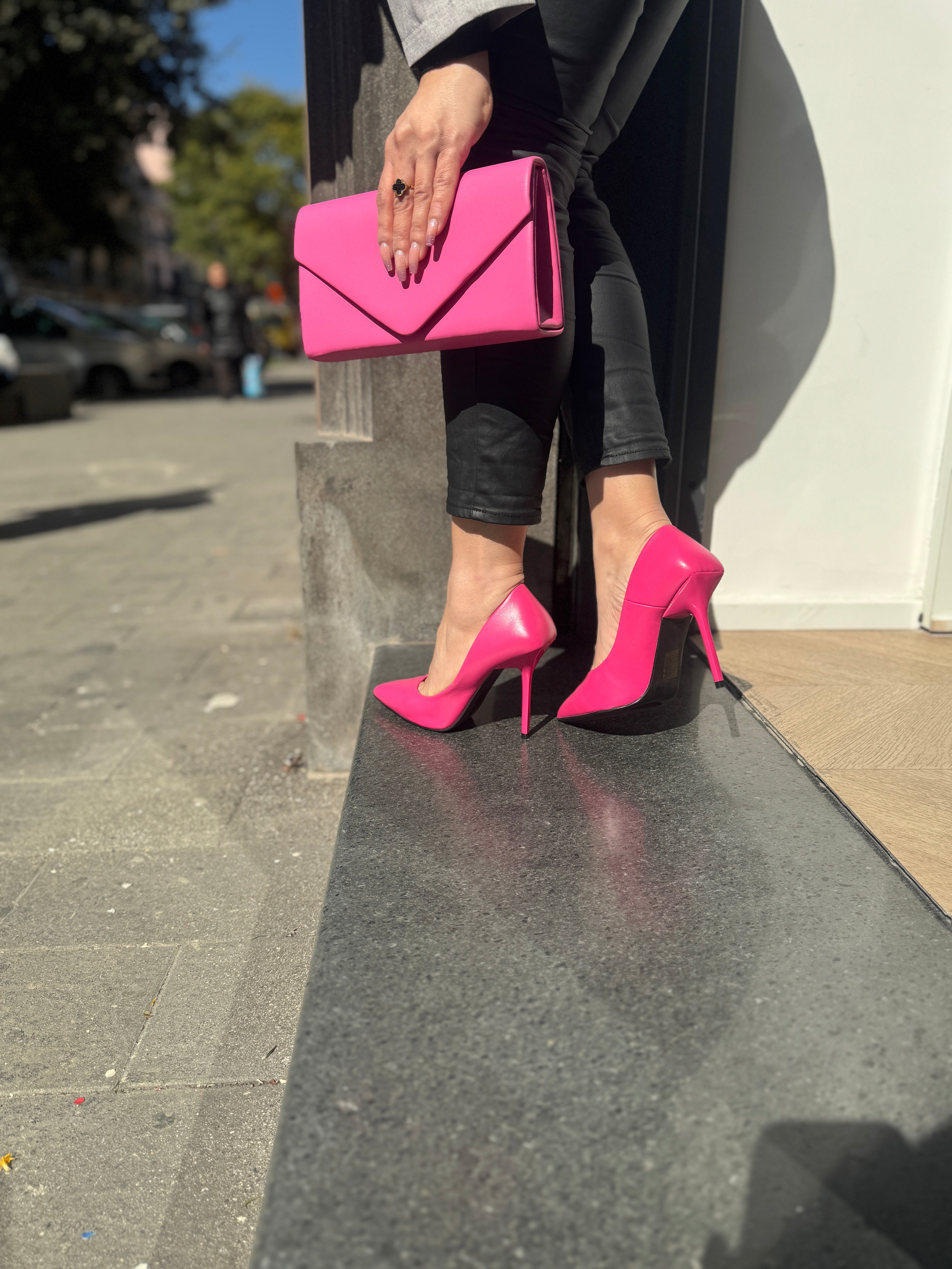 Décolleté Alessia fucsia