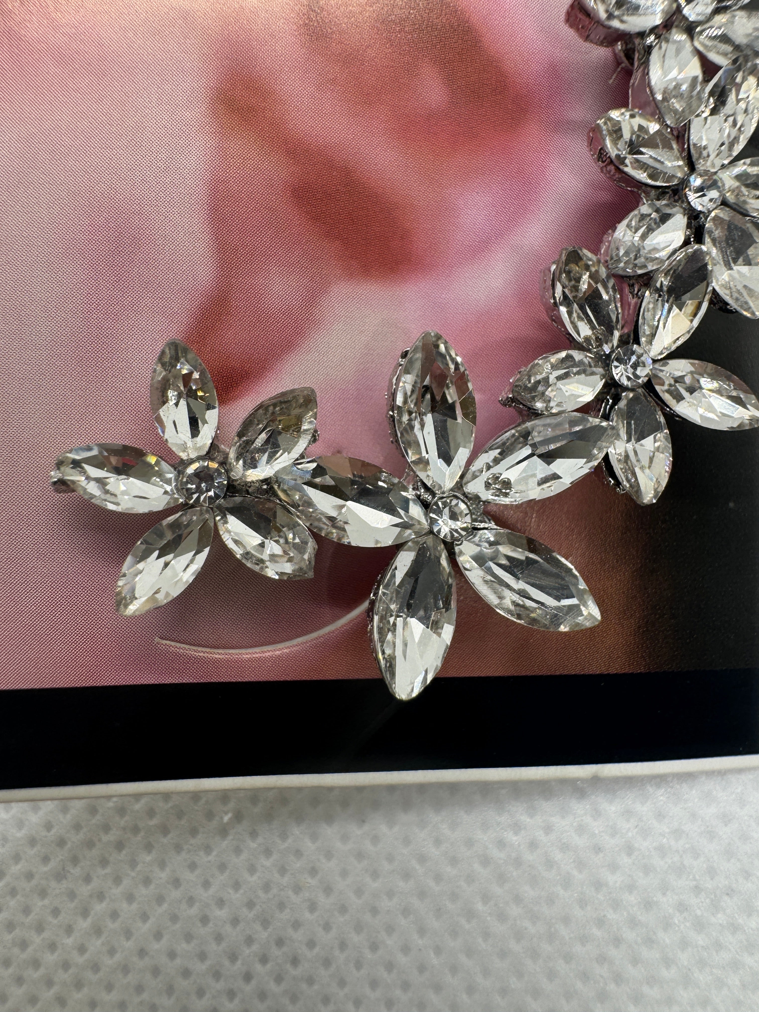 Orecchino fiore argento