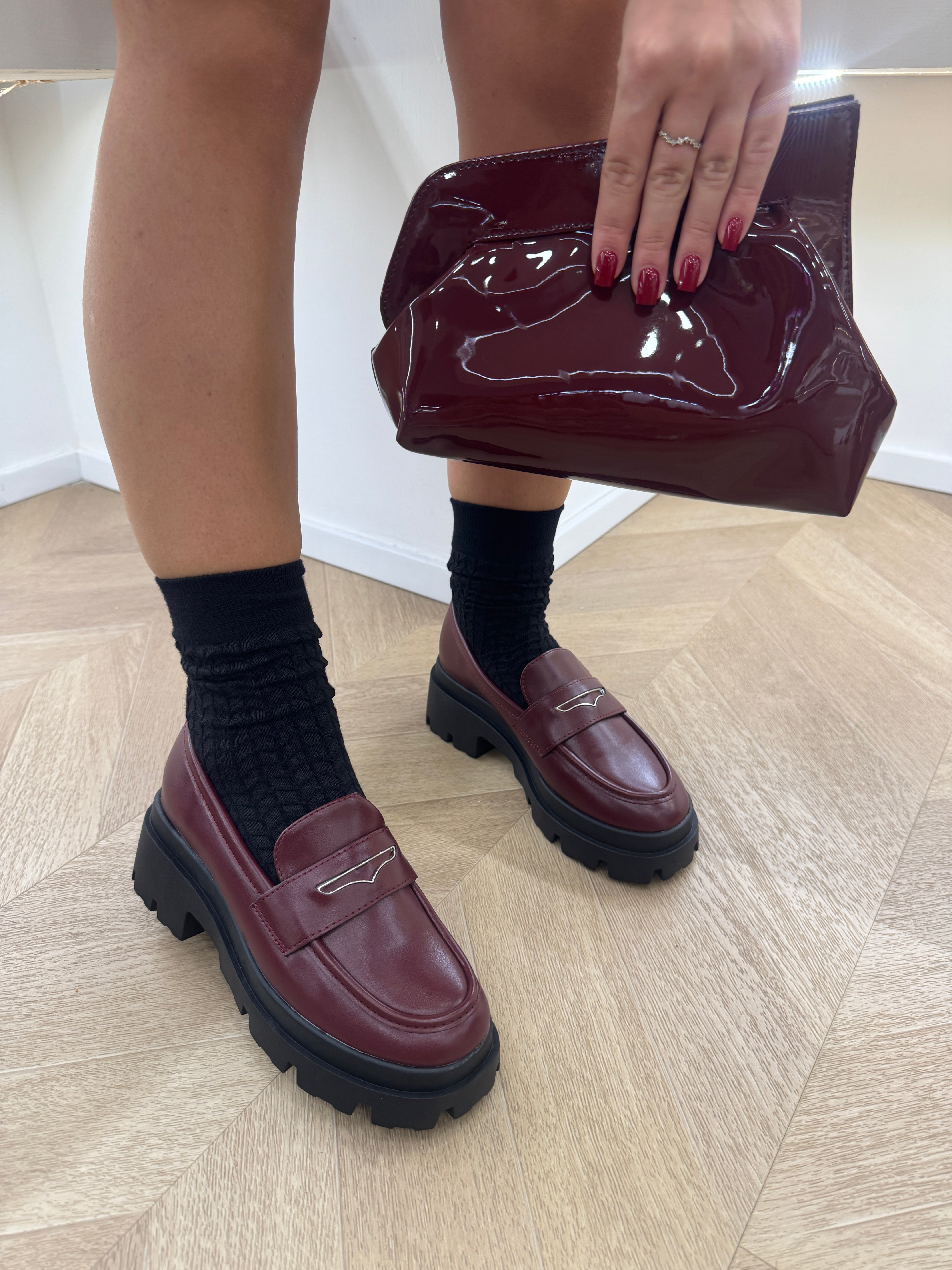 Mocassini prime bordeaux