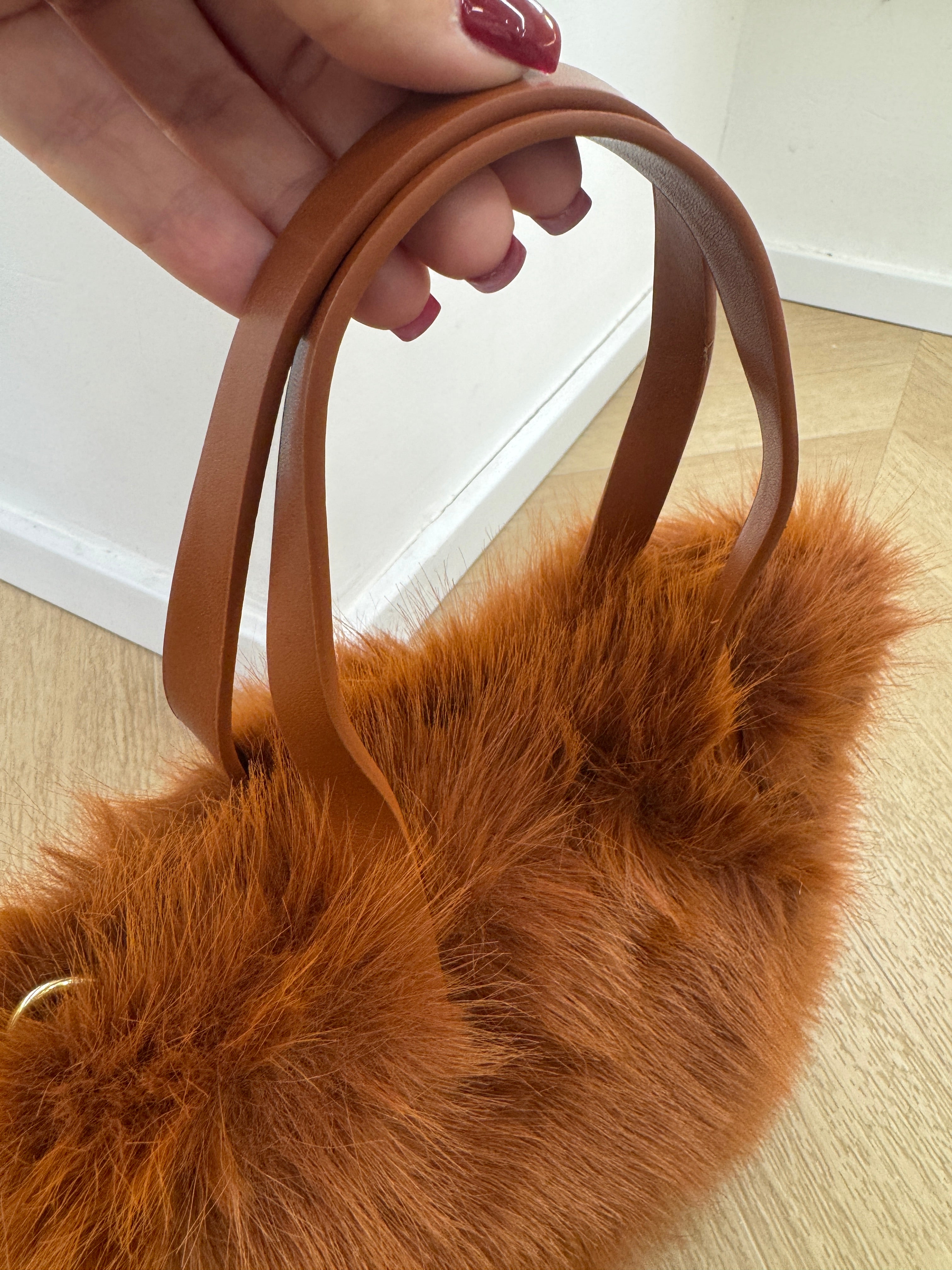 Mini Bag teddy tabacco