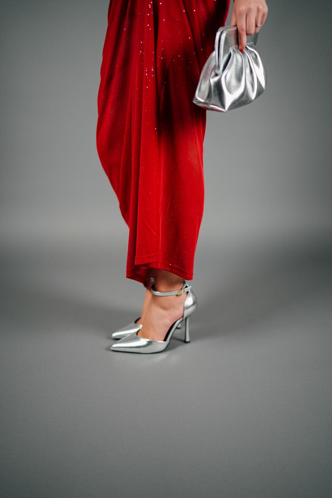 Décolleté holly silver