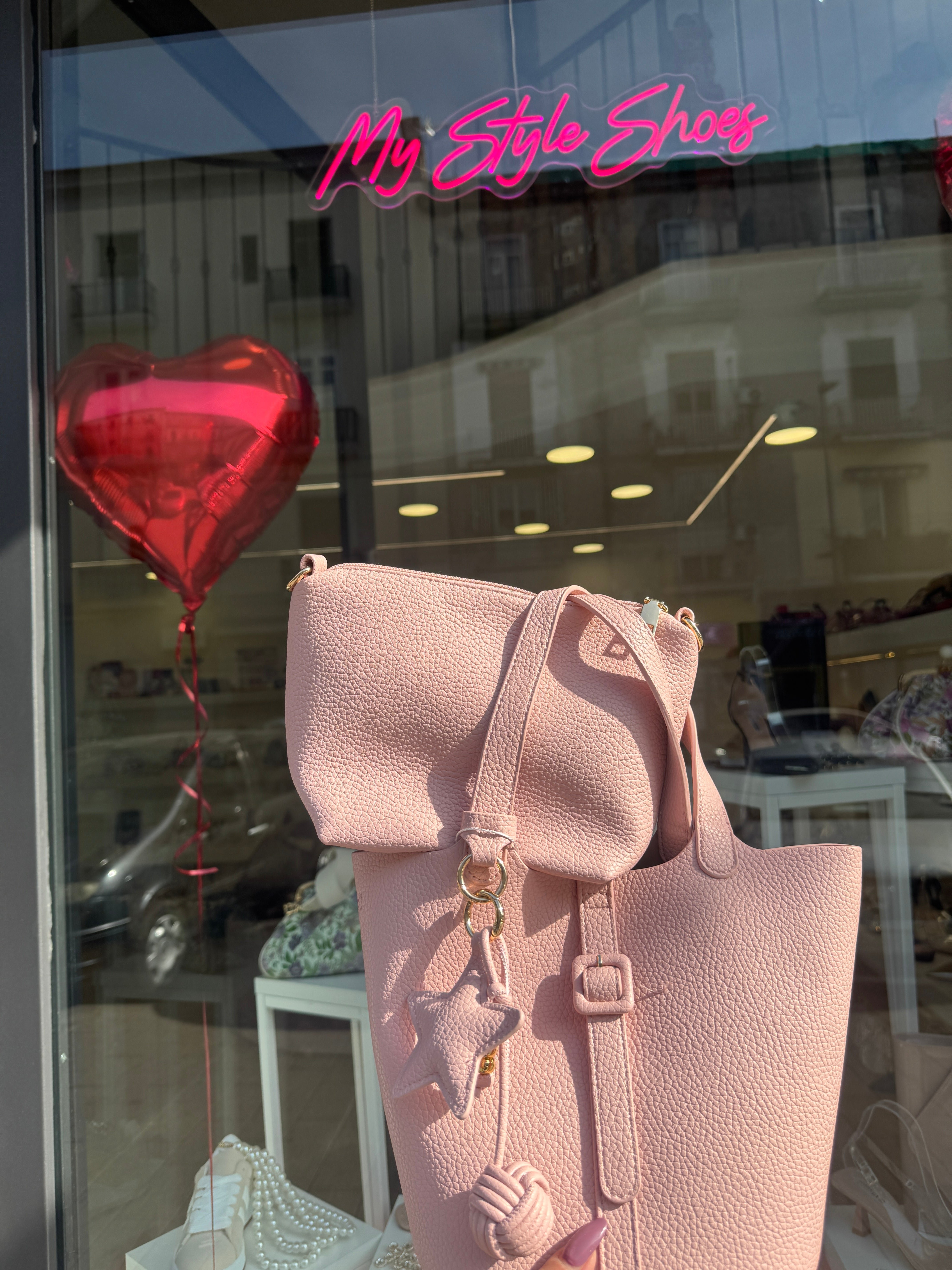Borsa secchiello rosa