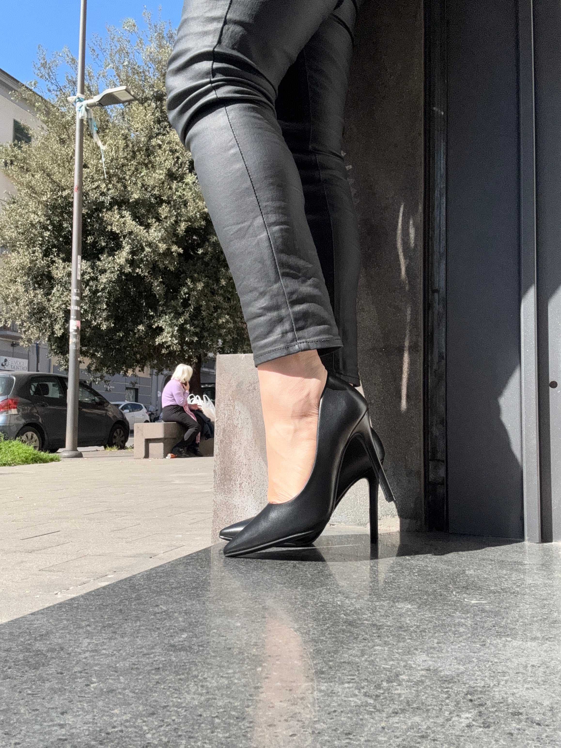 Décolleté basic alto nero