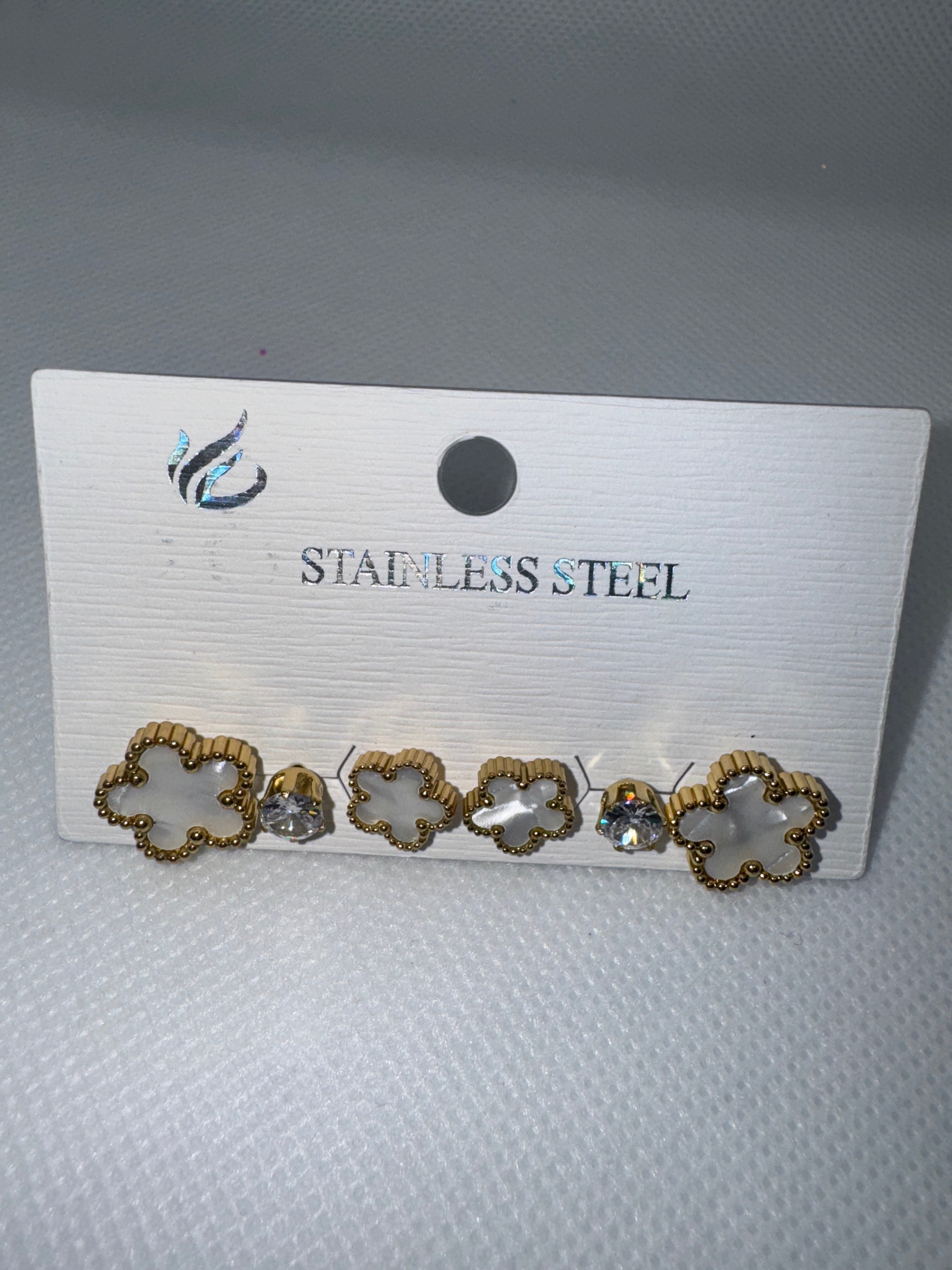 Set orecchini modello Sweet Alhambra bianco/oro