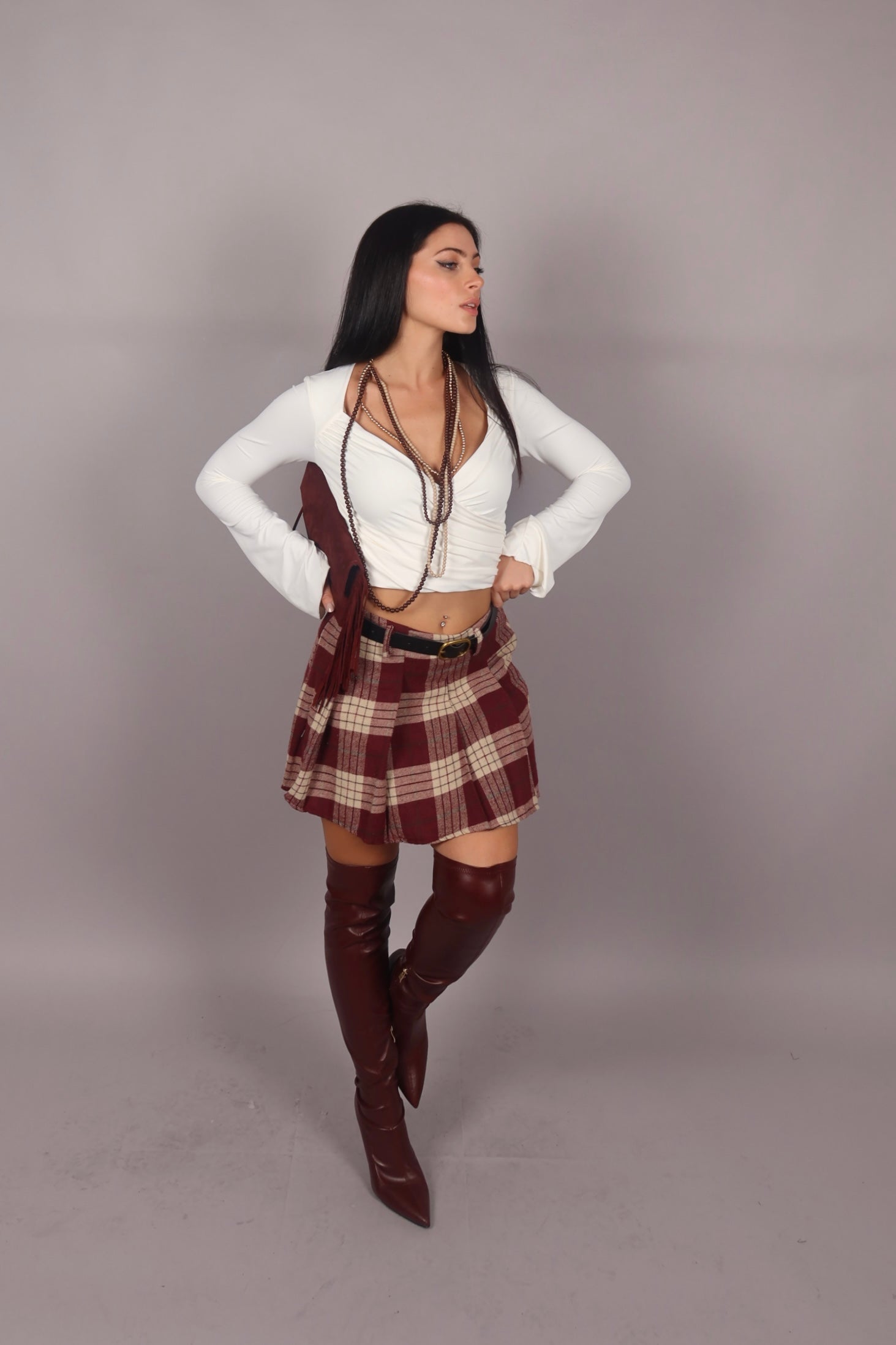 Doppia collana multi perle