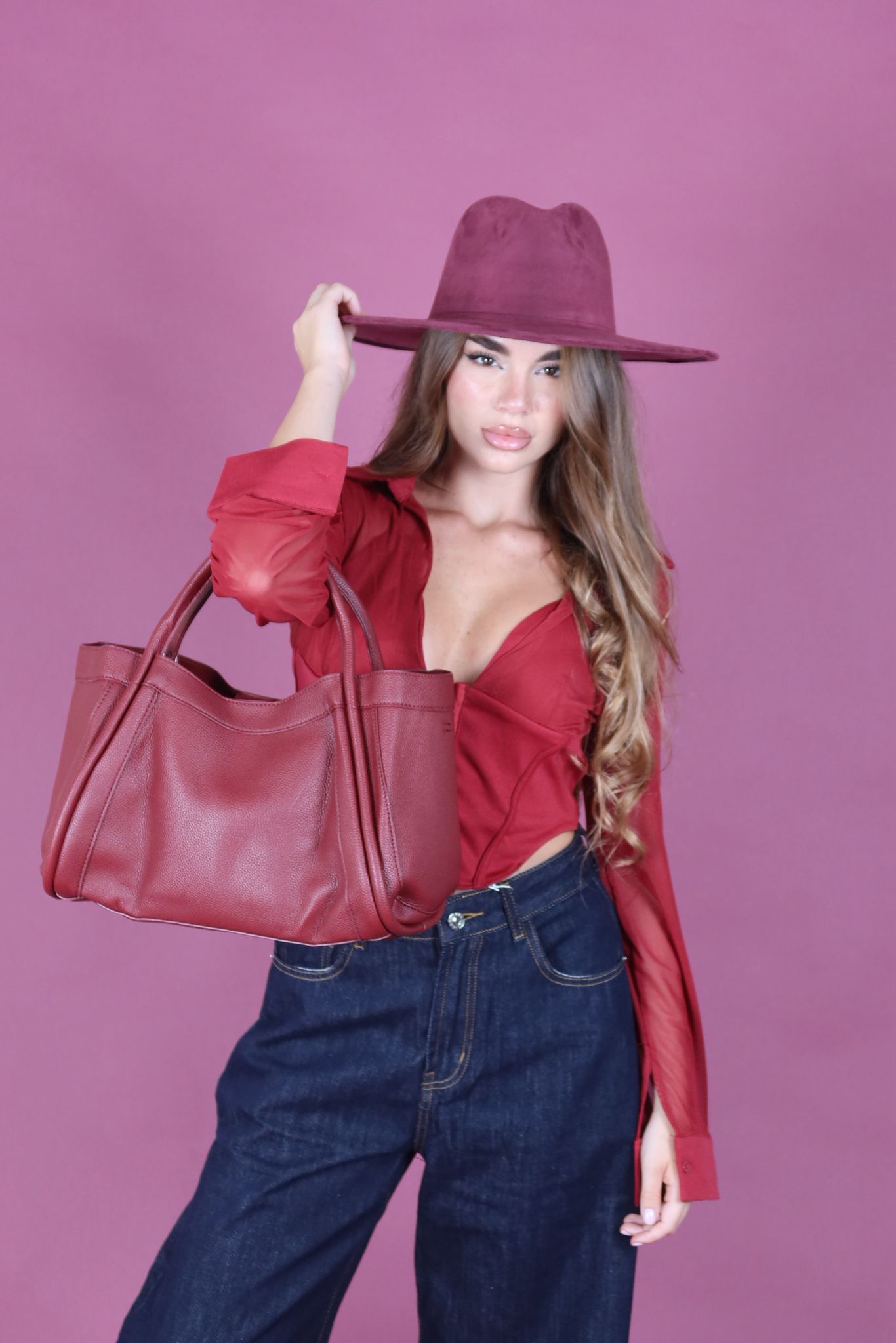 Borsa bonnie bordeaux