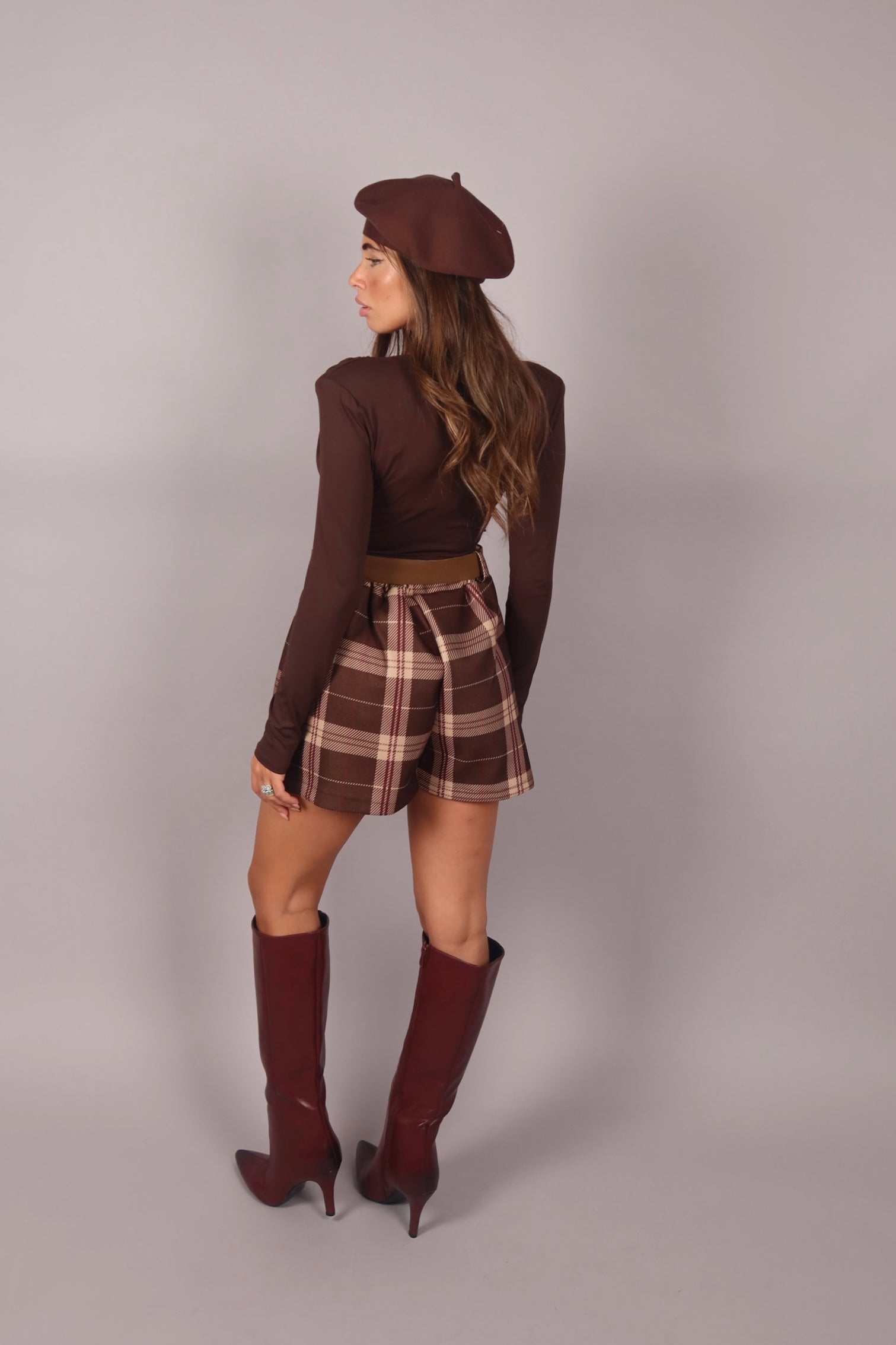 Stivale Wanda bordeaux