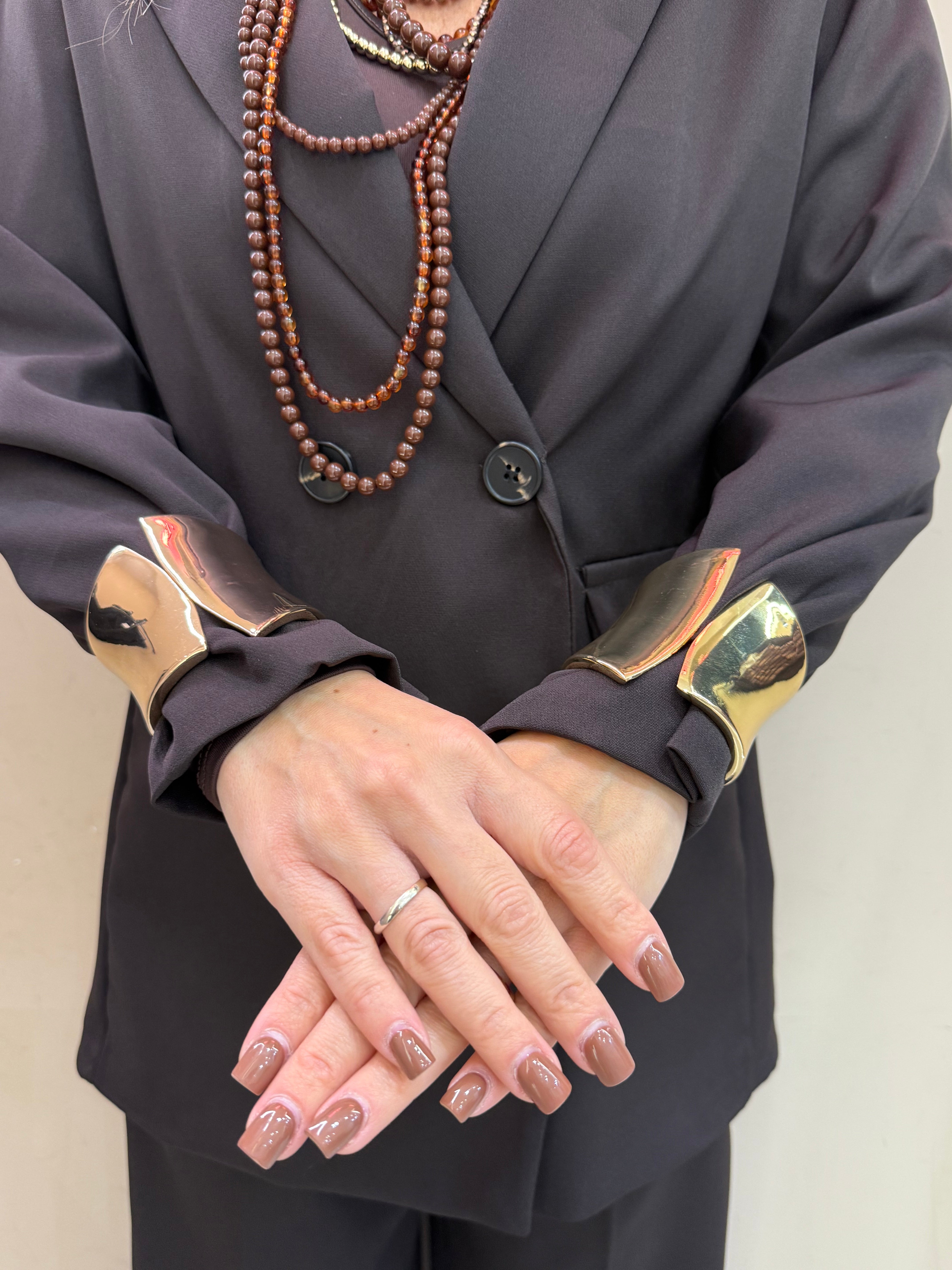 Bracciale schiava simmetrico oro