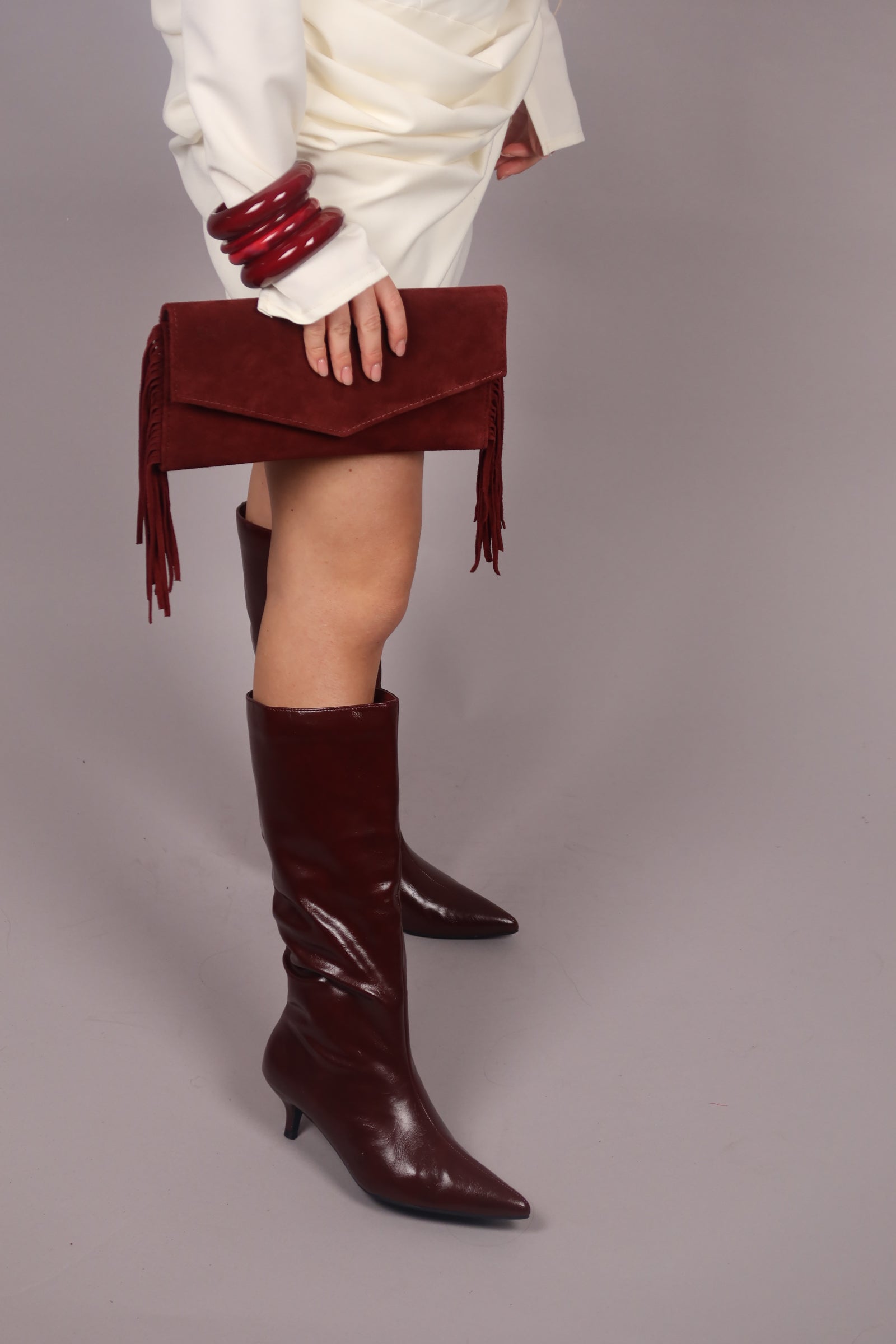 Stivale kelly bordeaux