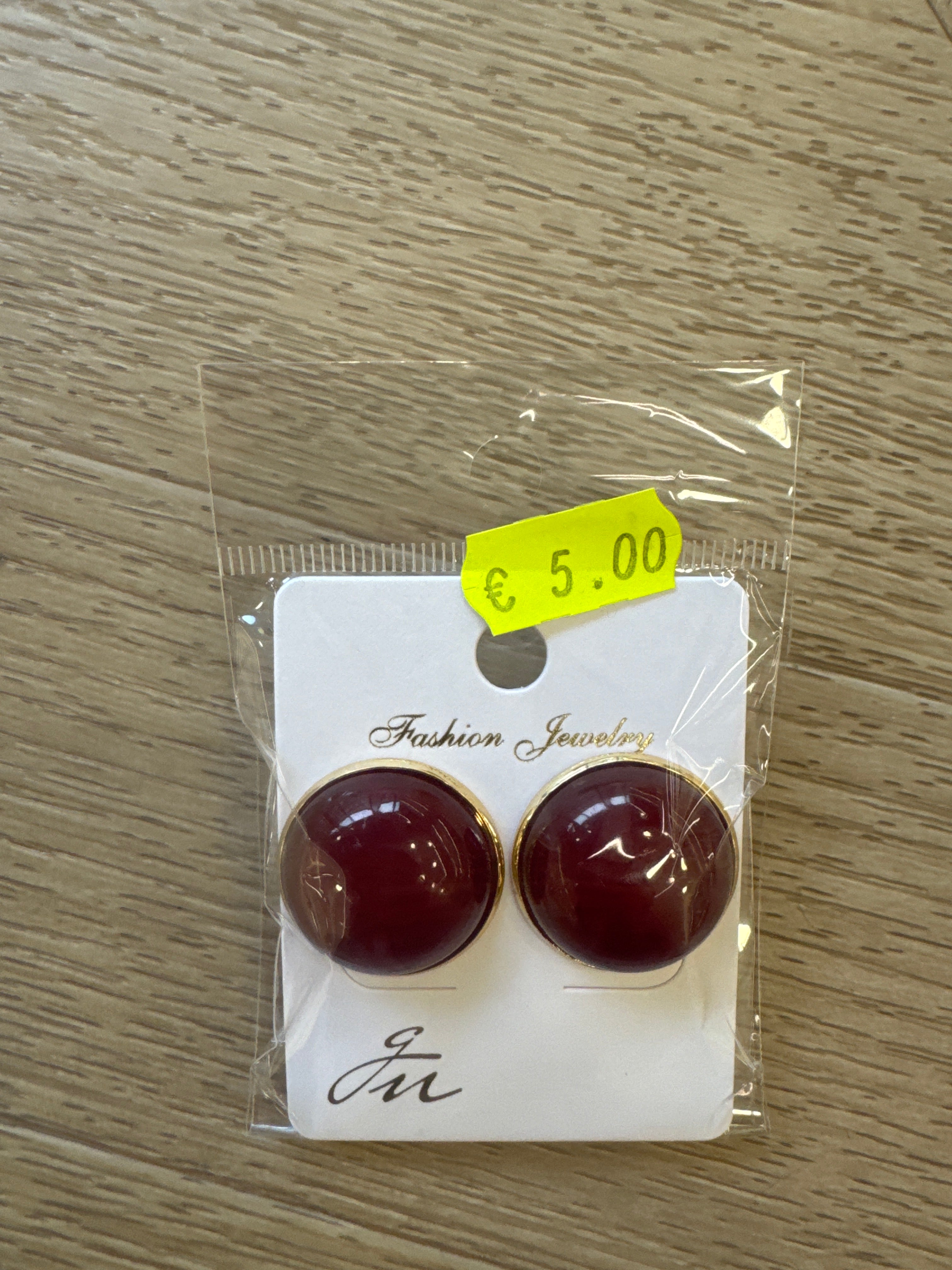Orecchini a lobo bordeaux
