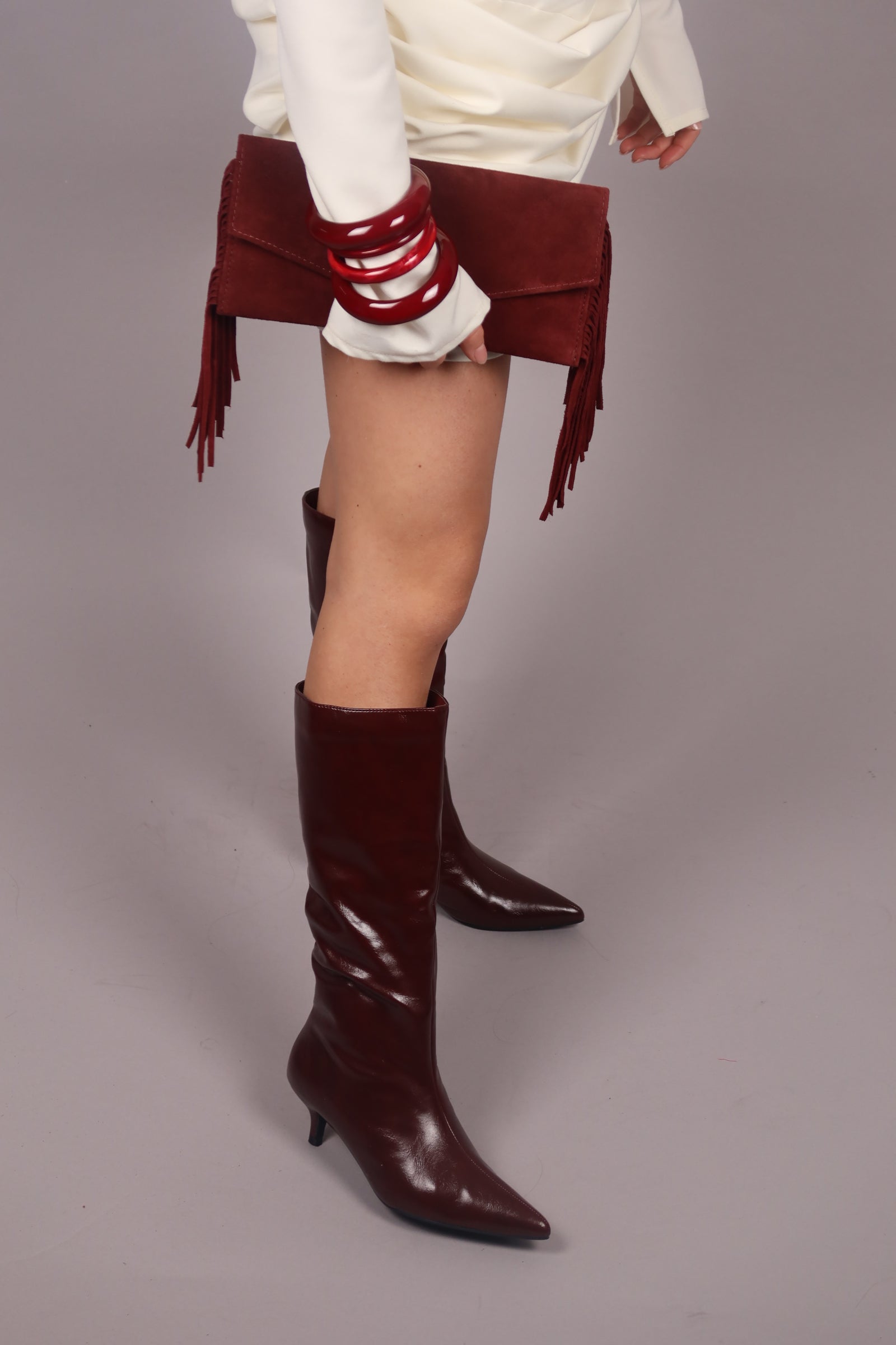 Stivale kelly bordeaux