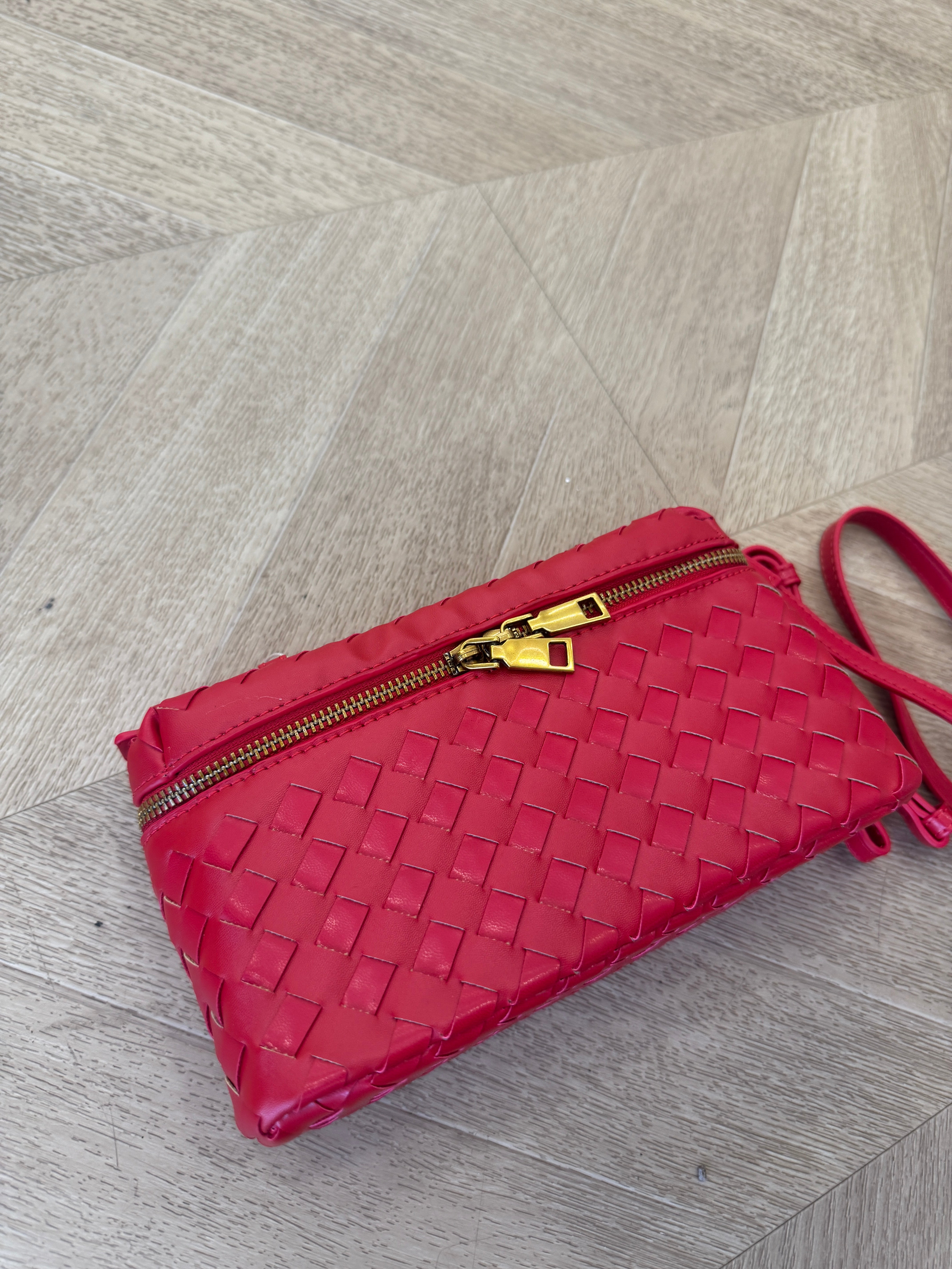 Borsa vanity rossa