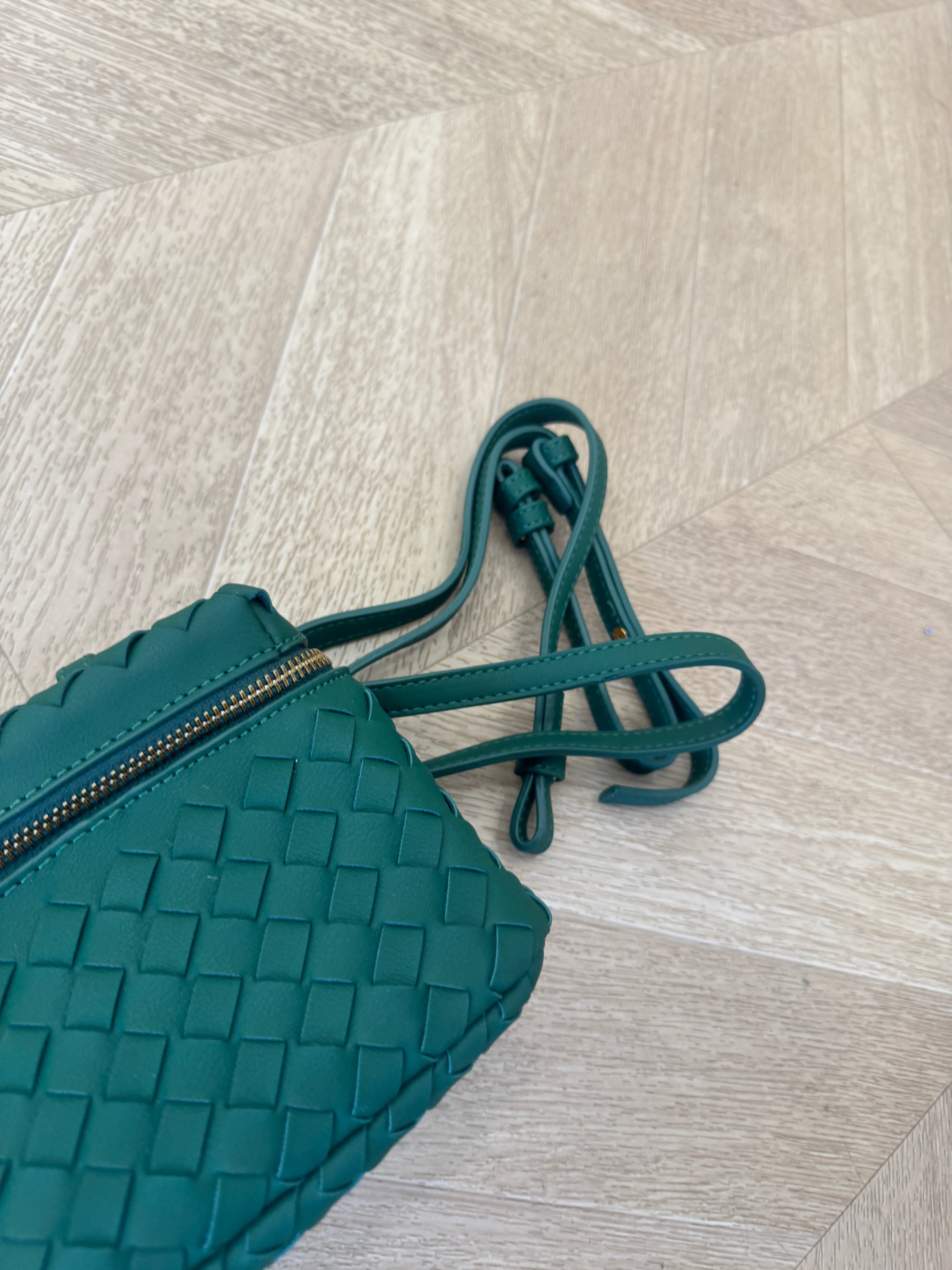 Borsa vanity verde