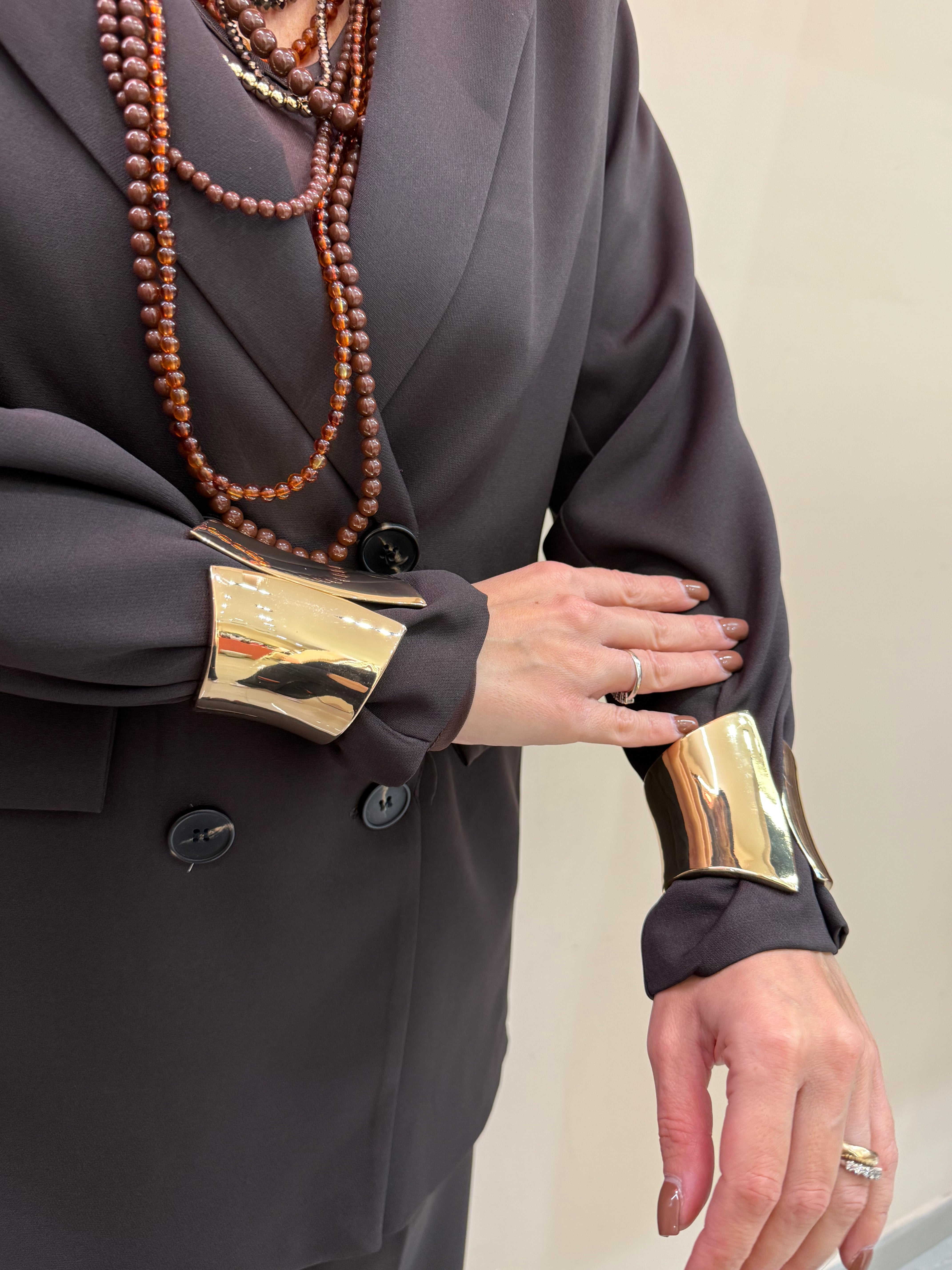 Bracciale schiava simmetrico oro