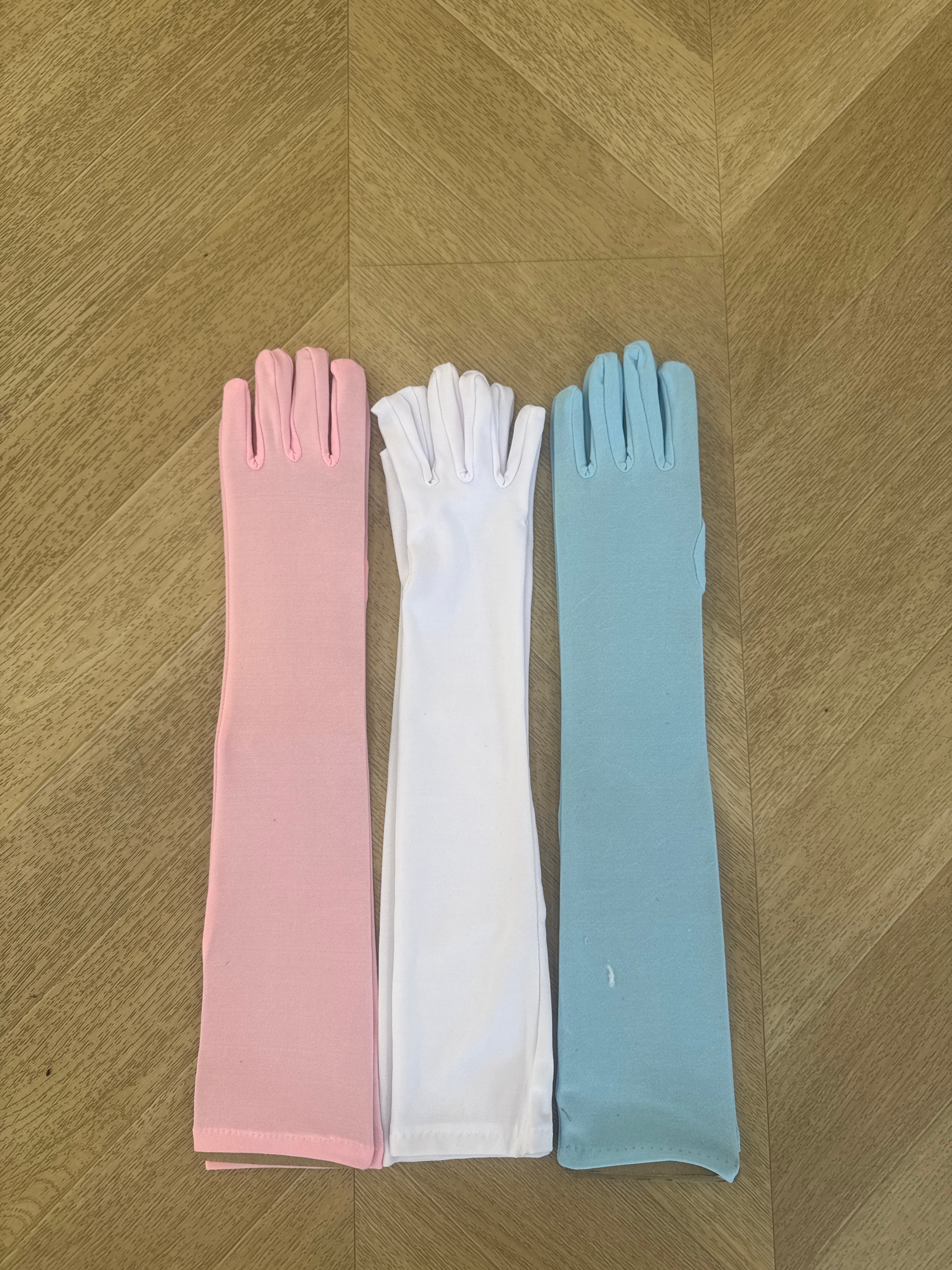 Guanti lunghi più colori