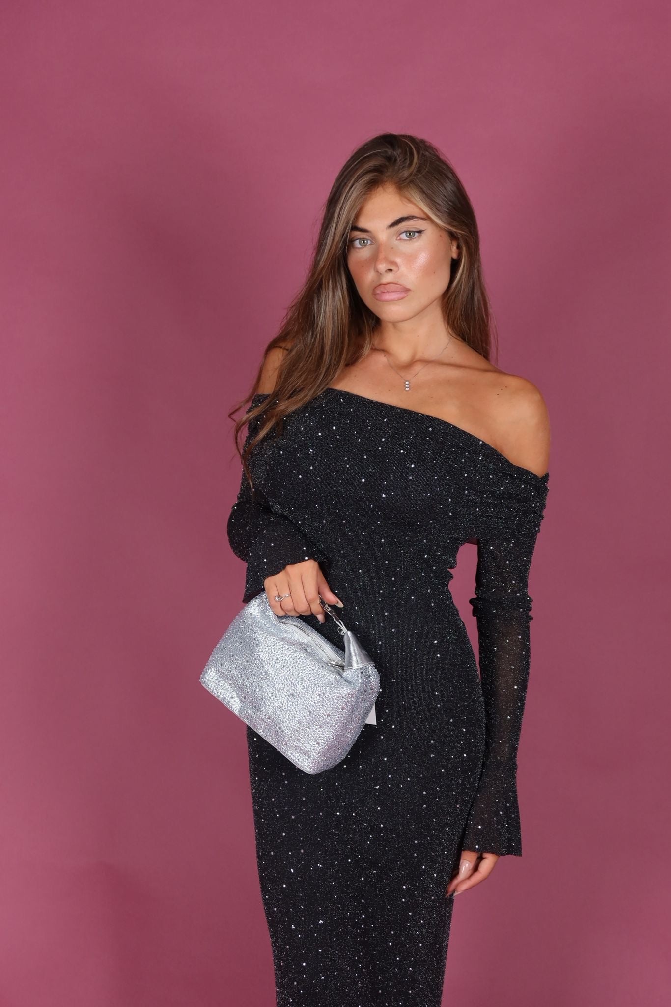 Borsa sofy argento