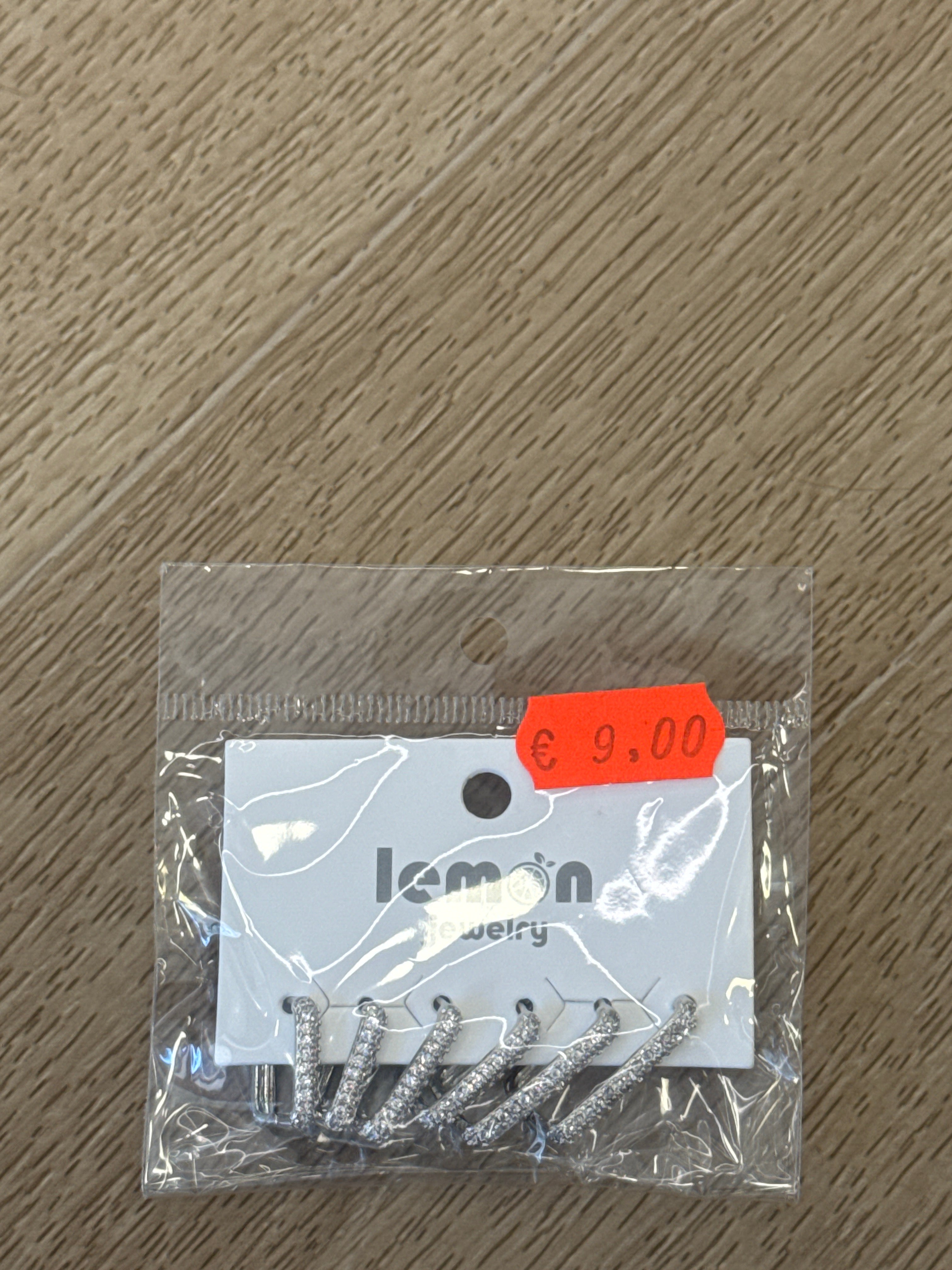 Set  Orecchini ovaletti brillantinati