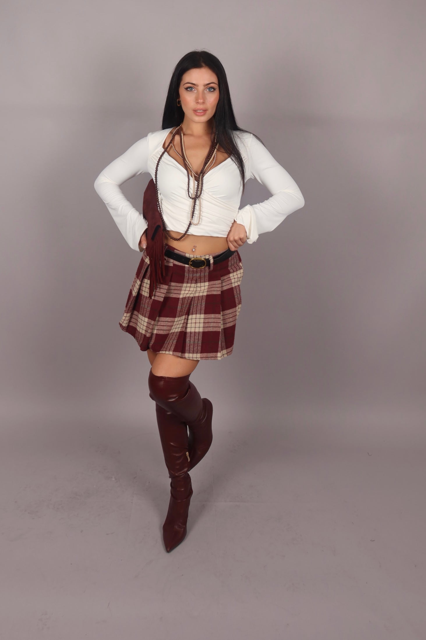 Doppia collana multi perle