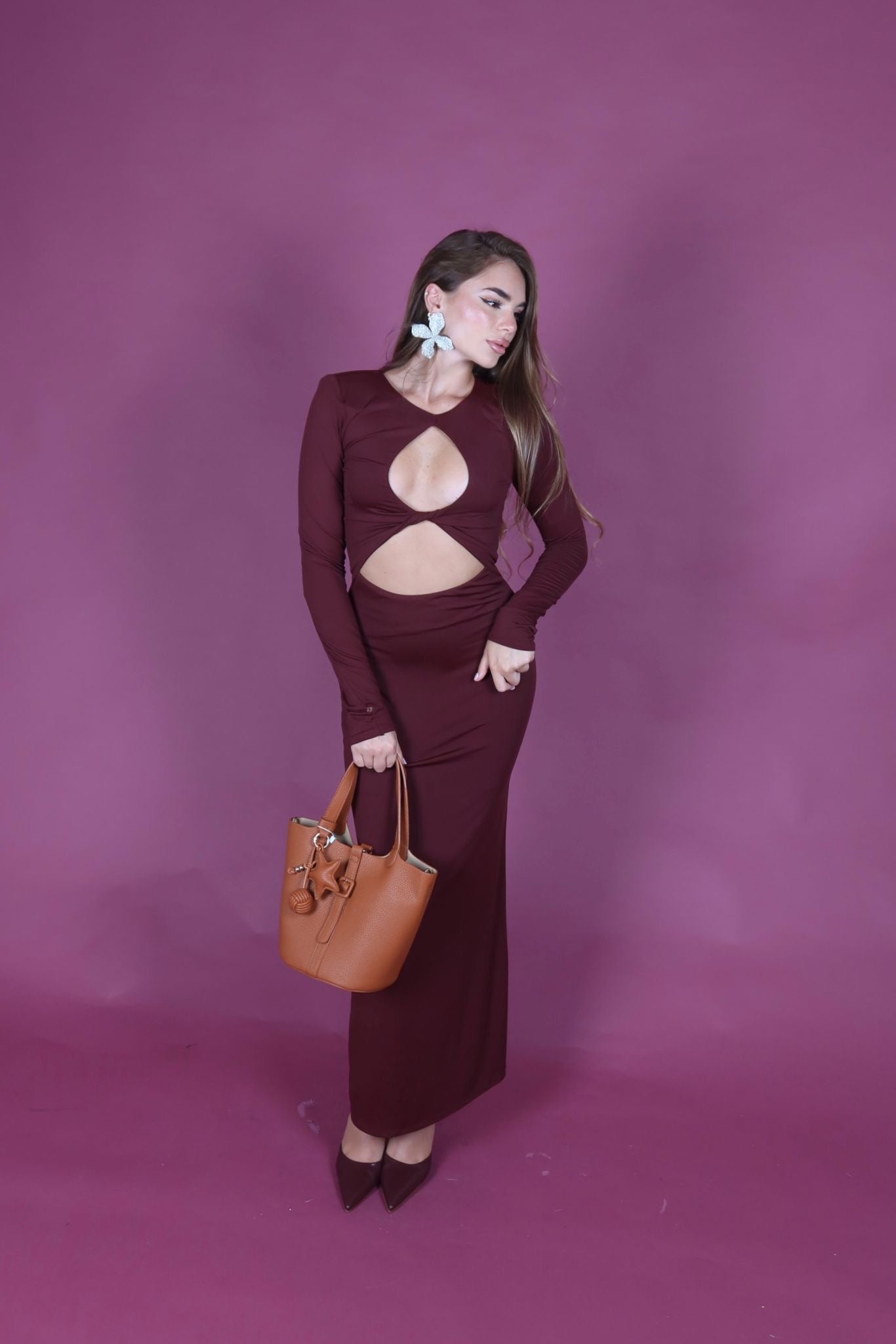 Borsa secchiello brown