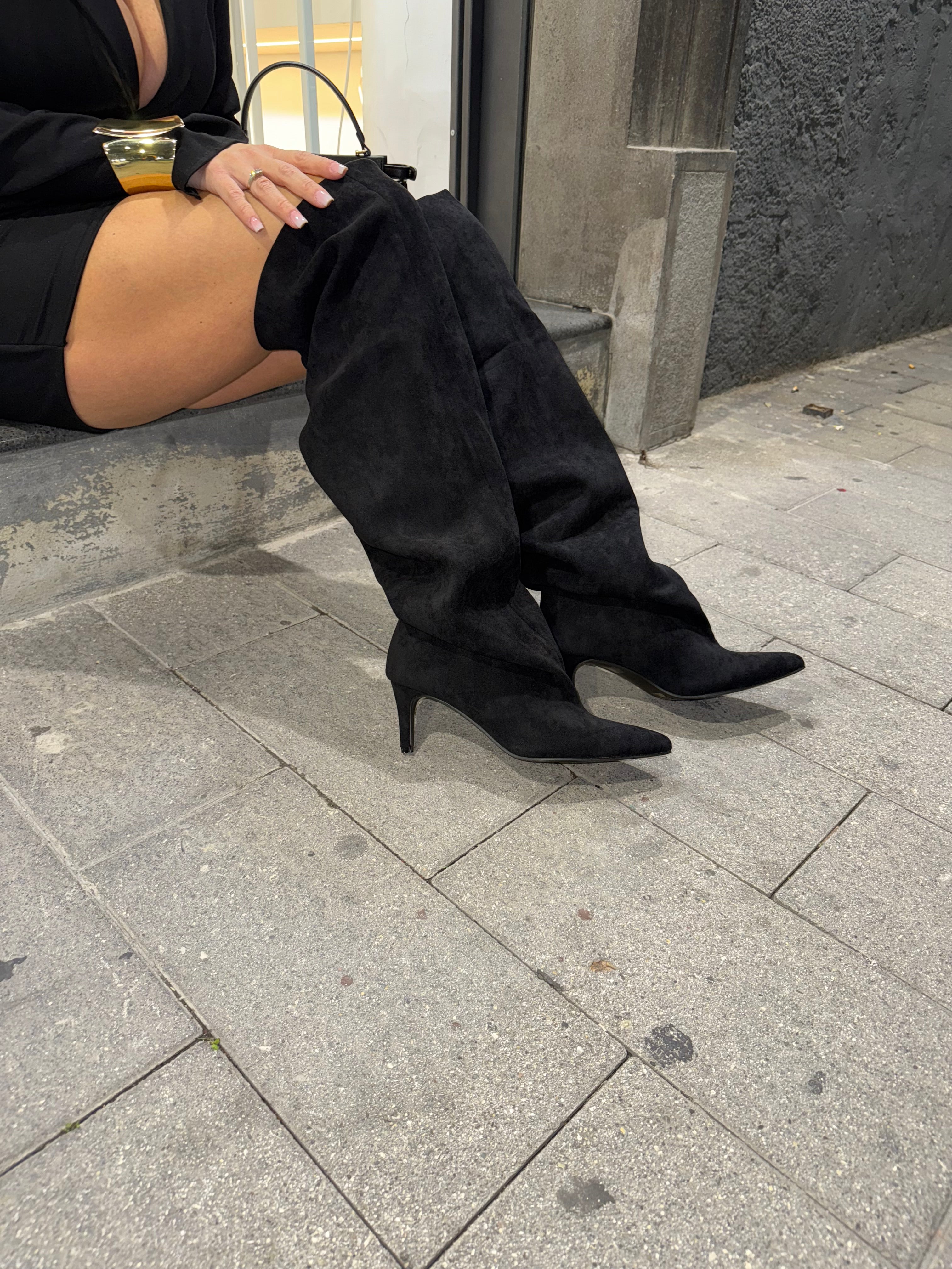 Stivale Dea nero gambale alto