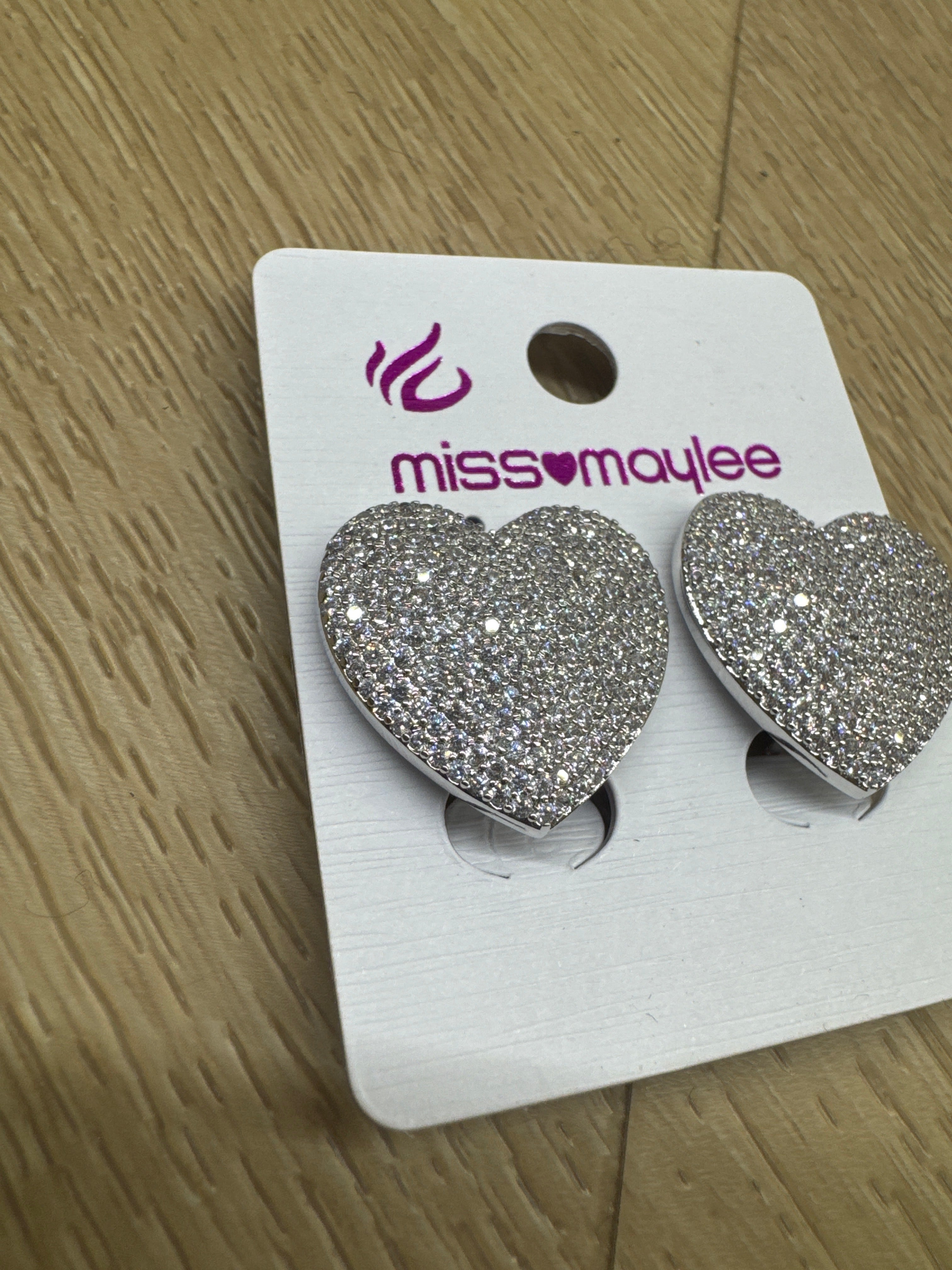 Orecchini heart silver