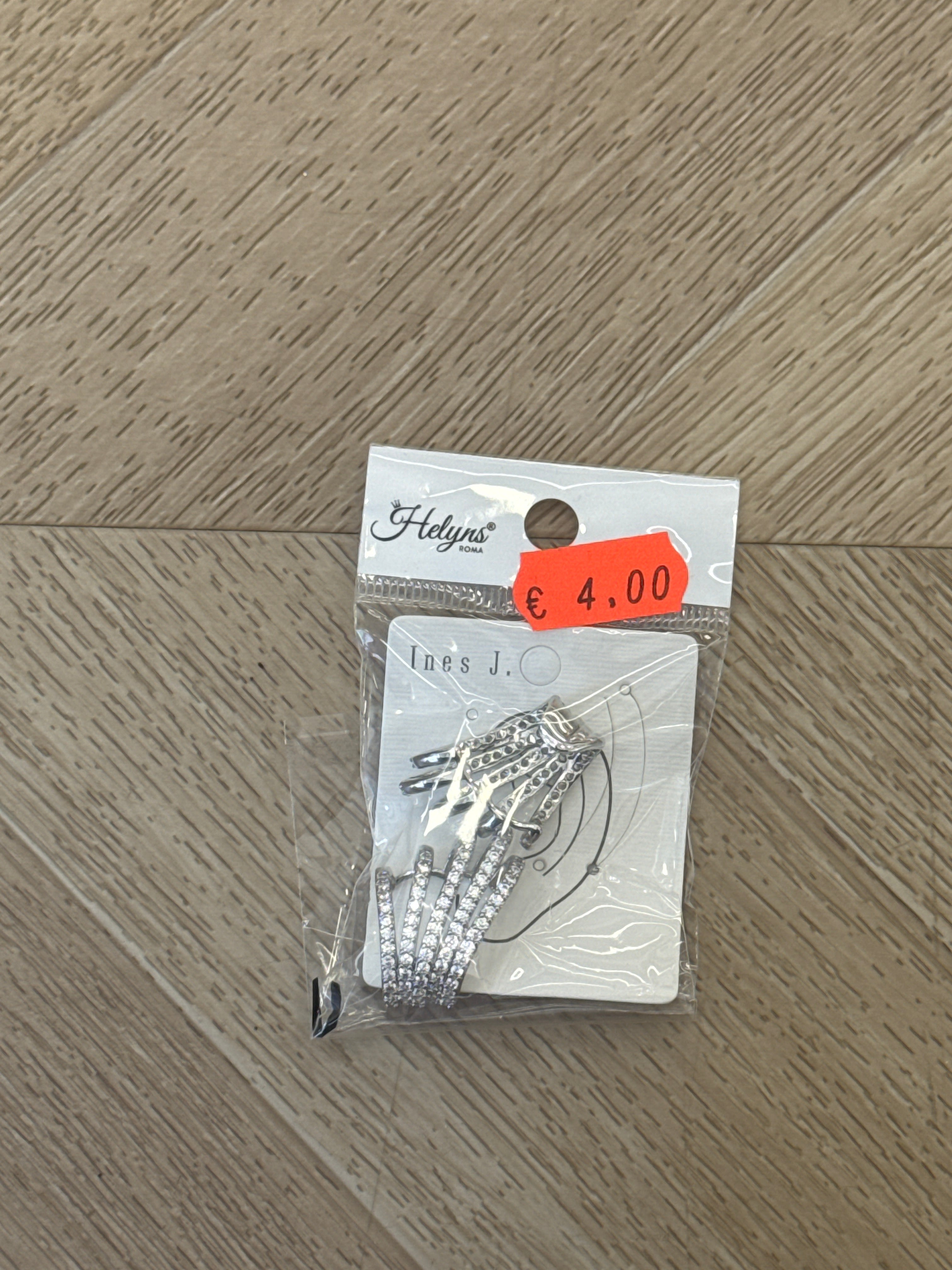 Orecchini  coppia ear cuff con brillantini
