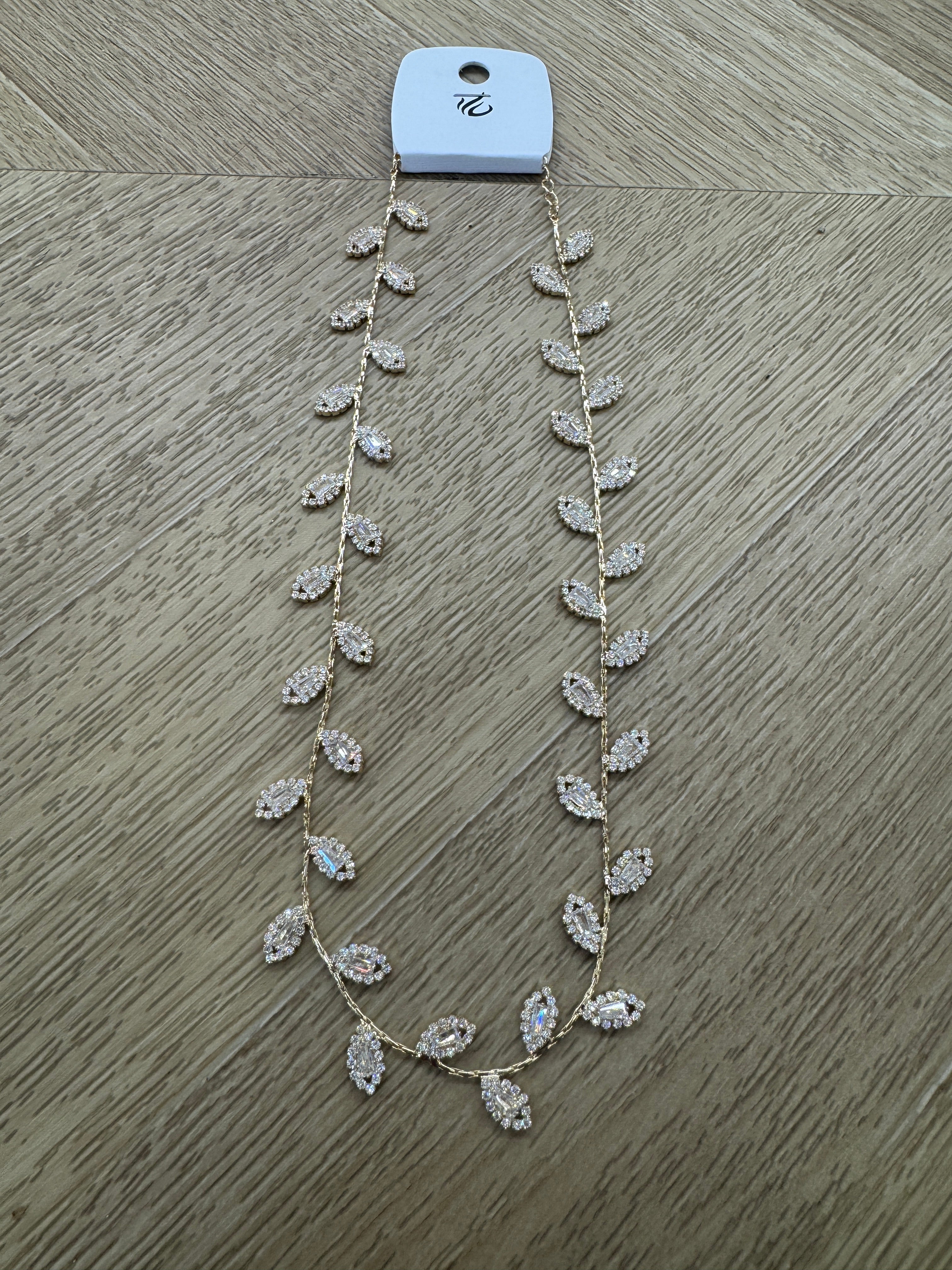 Collana mini foglie gold