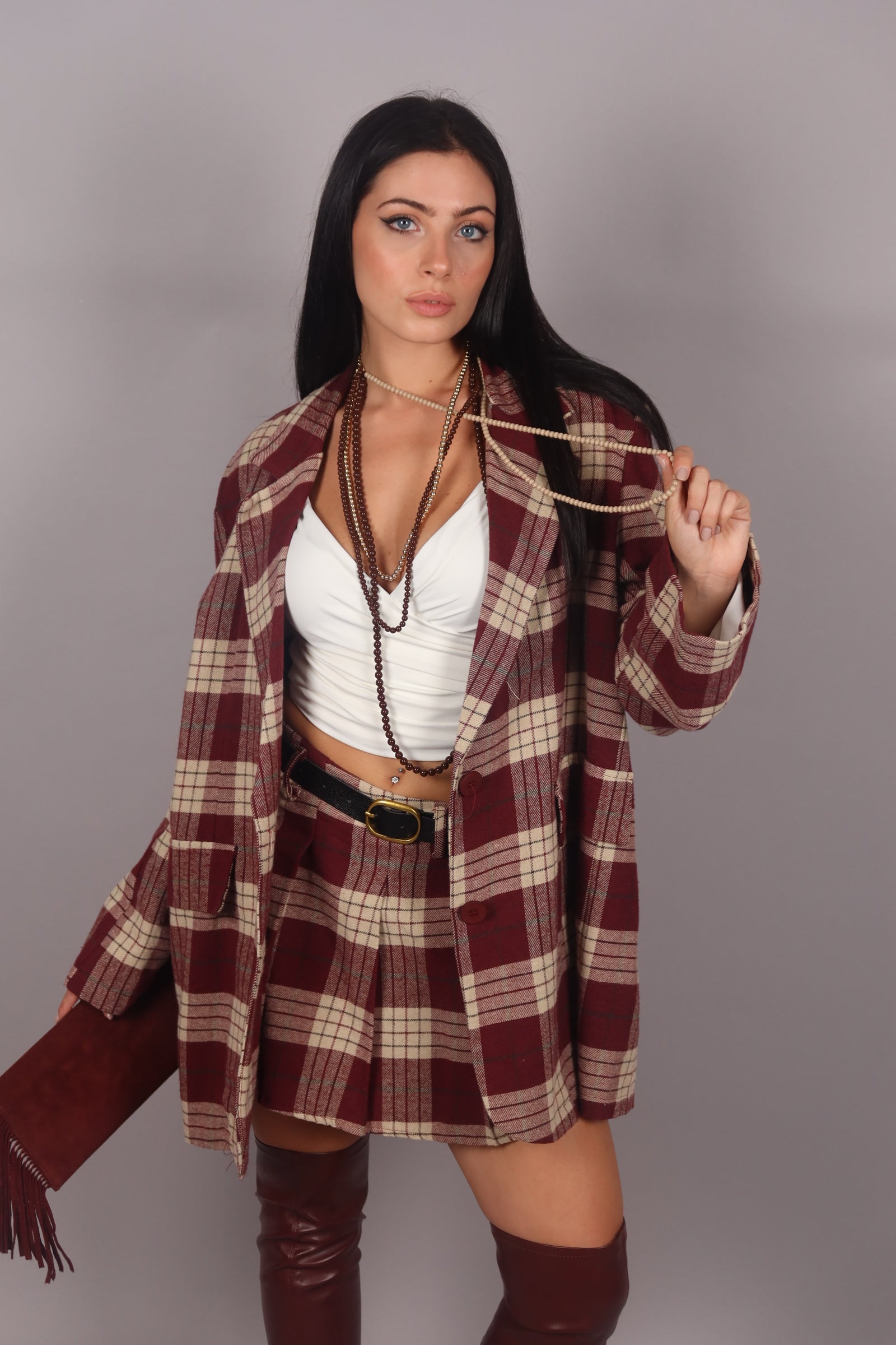 Doppia collana multi perle