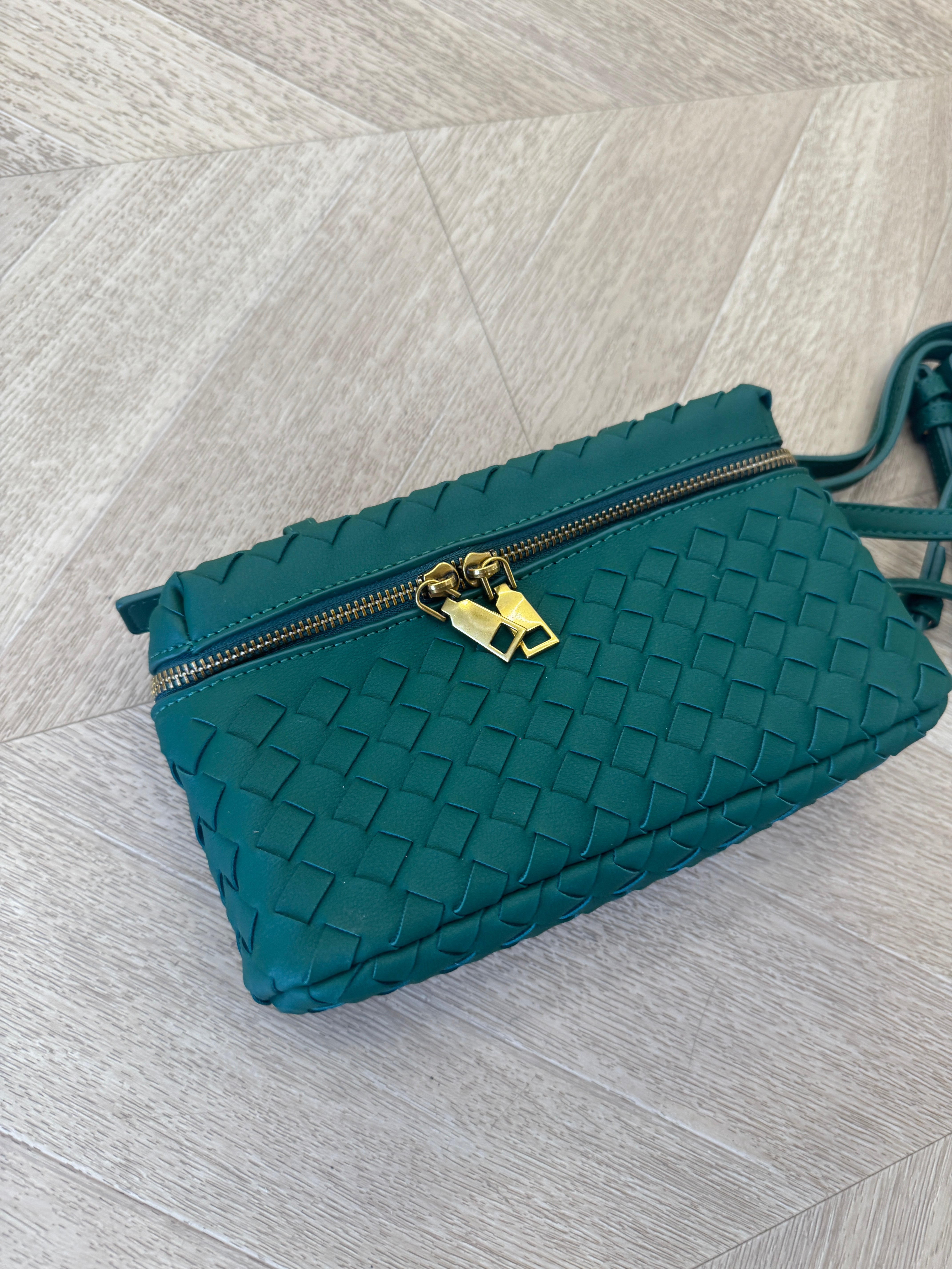 Borsa vanity verde