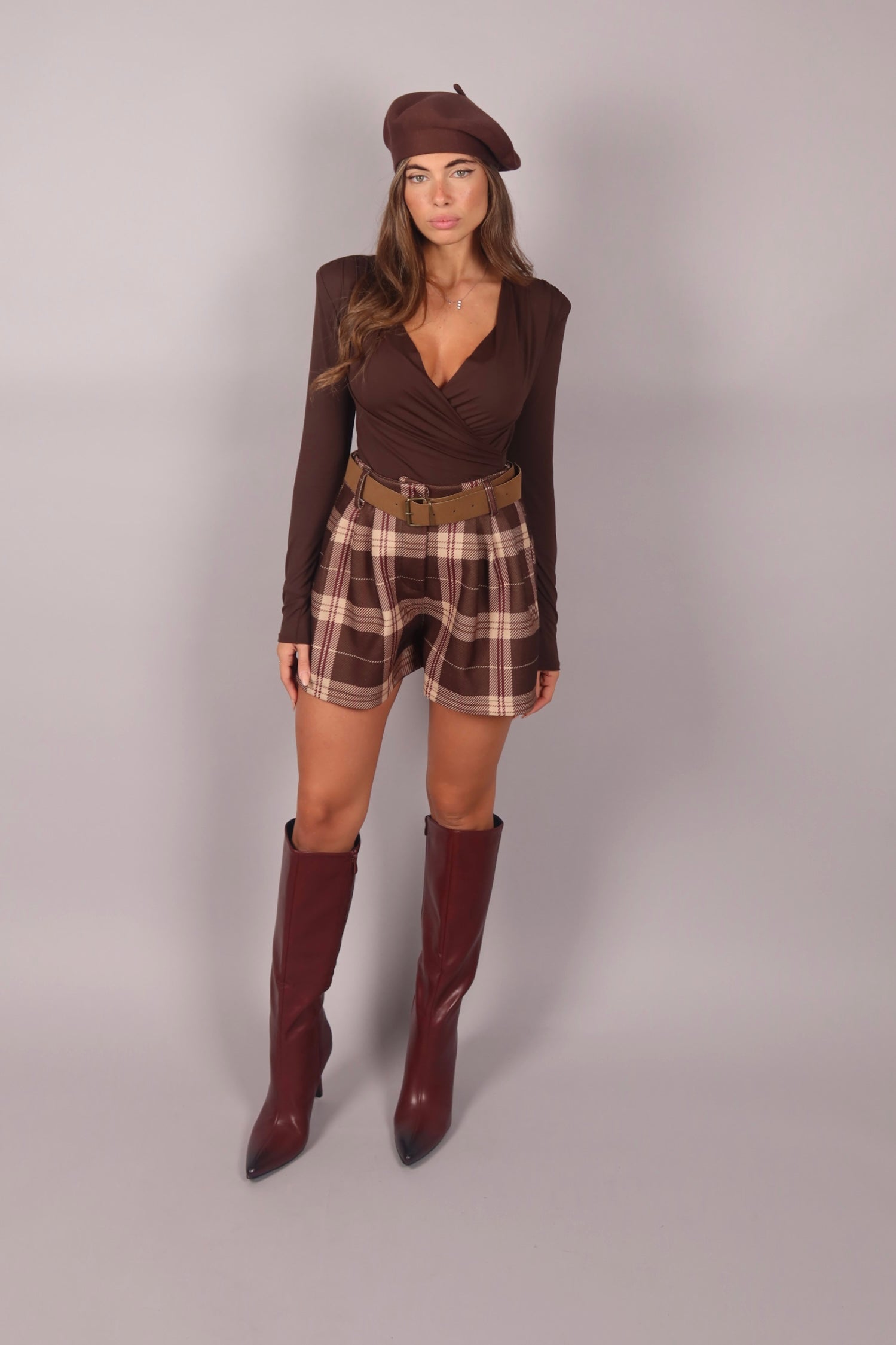 Stivale Wanda bordeaux