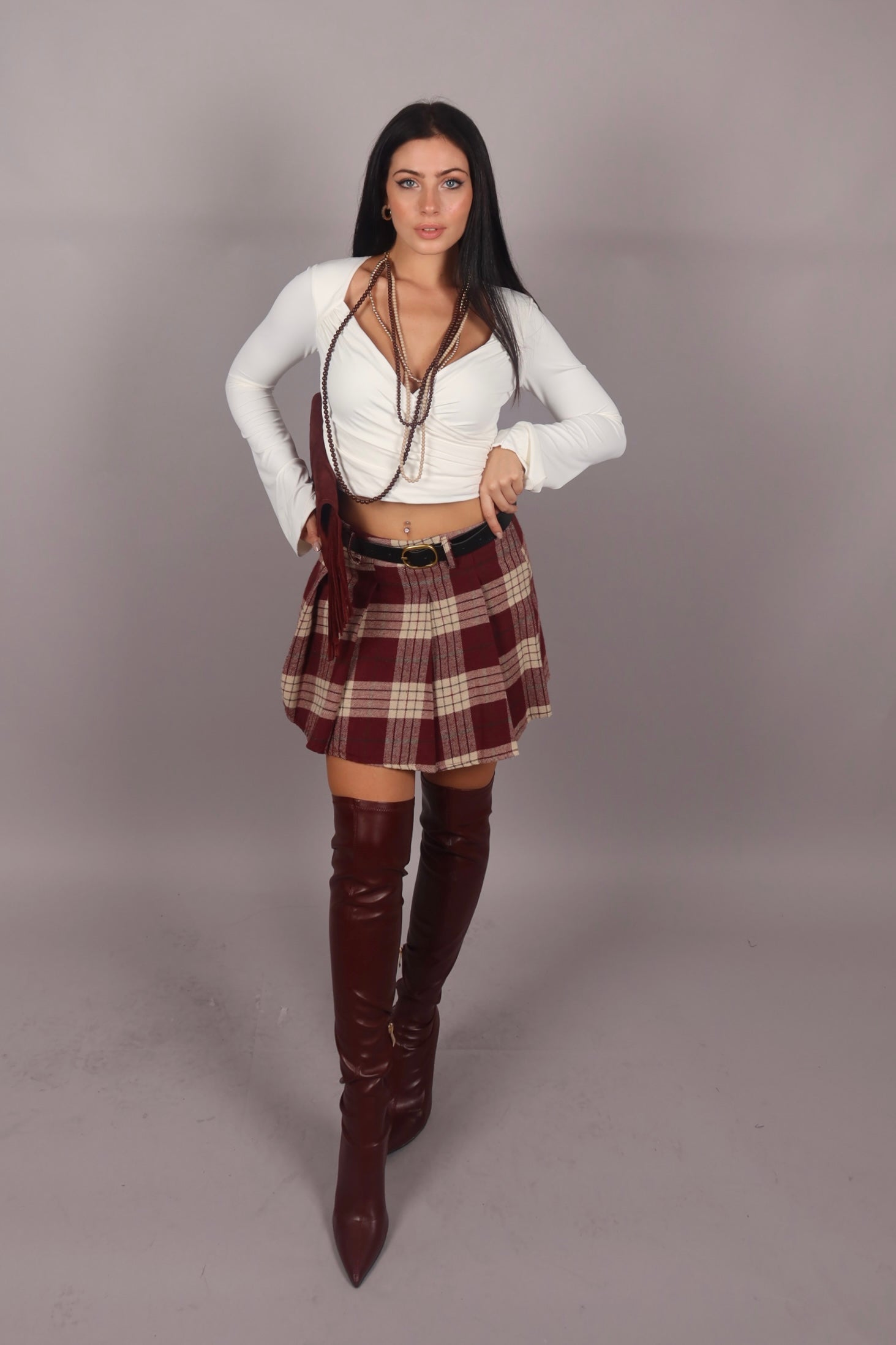 Doppia collana multi perle