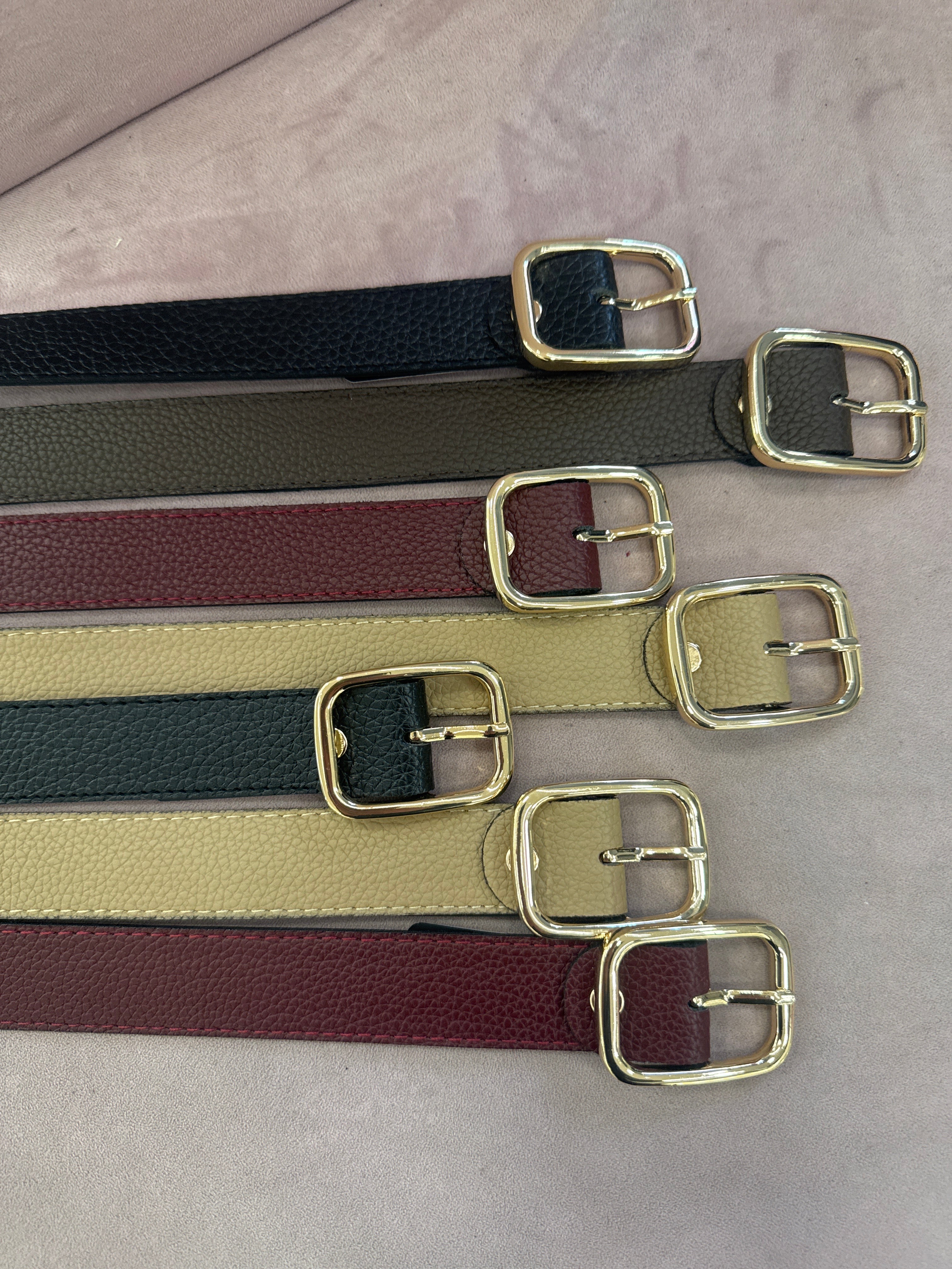 Cintura in pelle piu colori