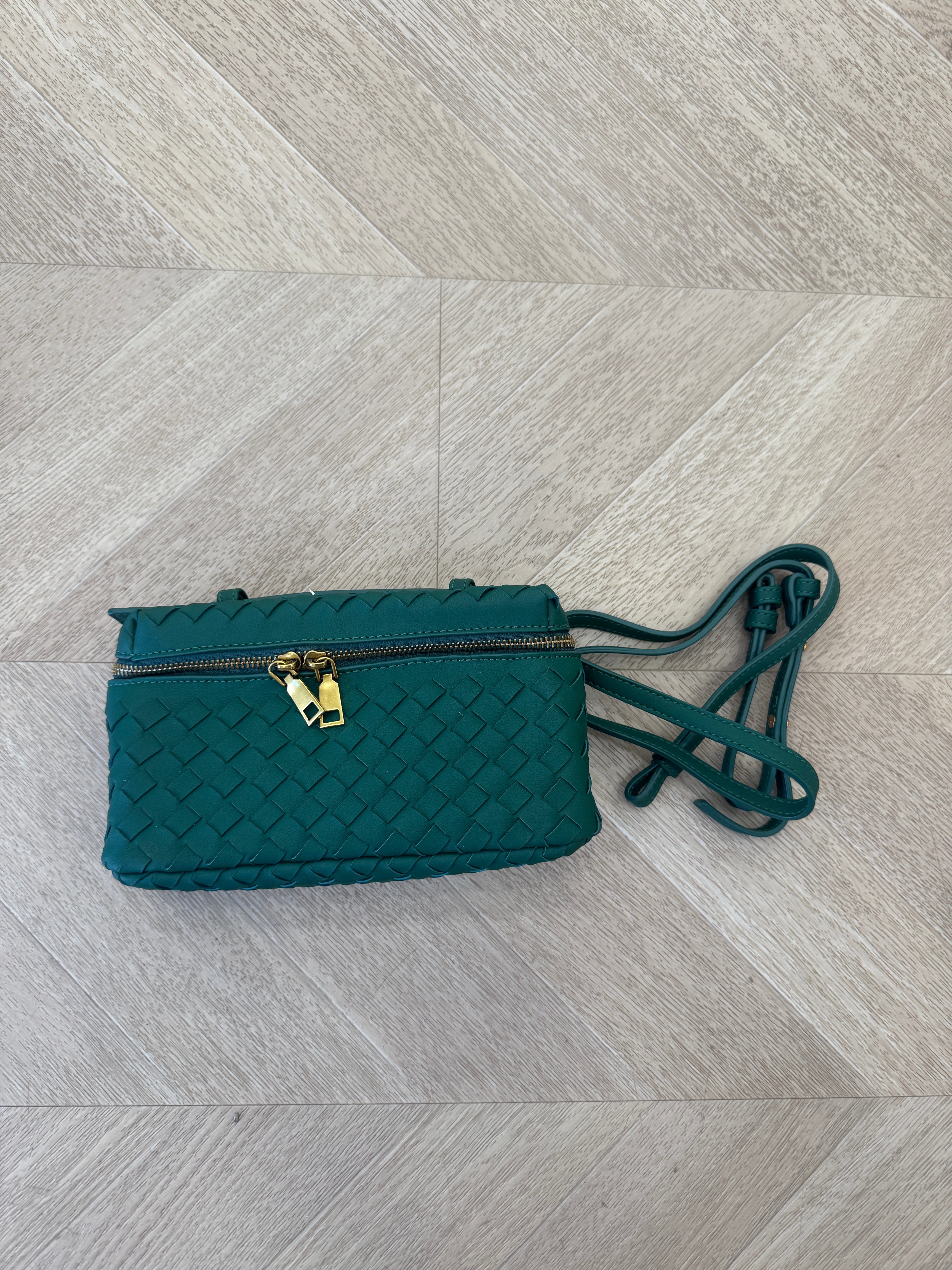 Borsa vanity verde