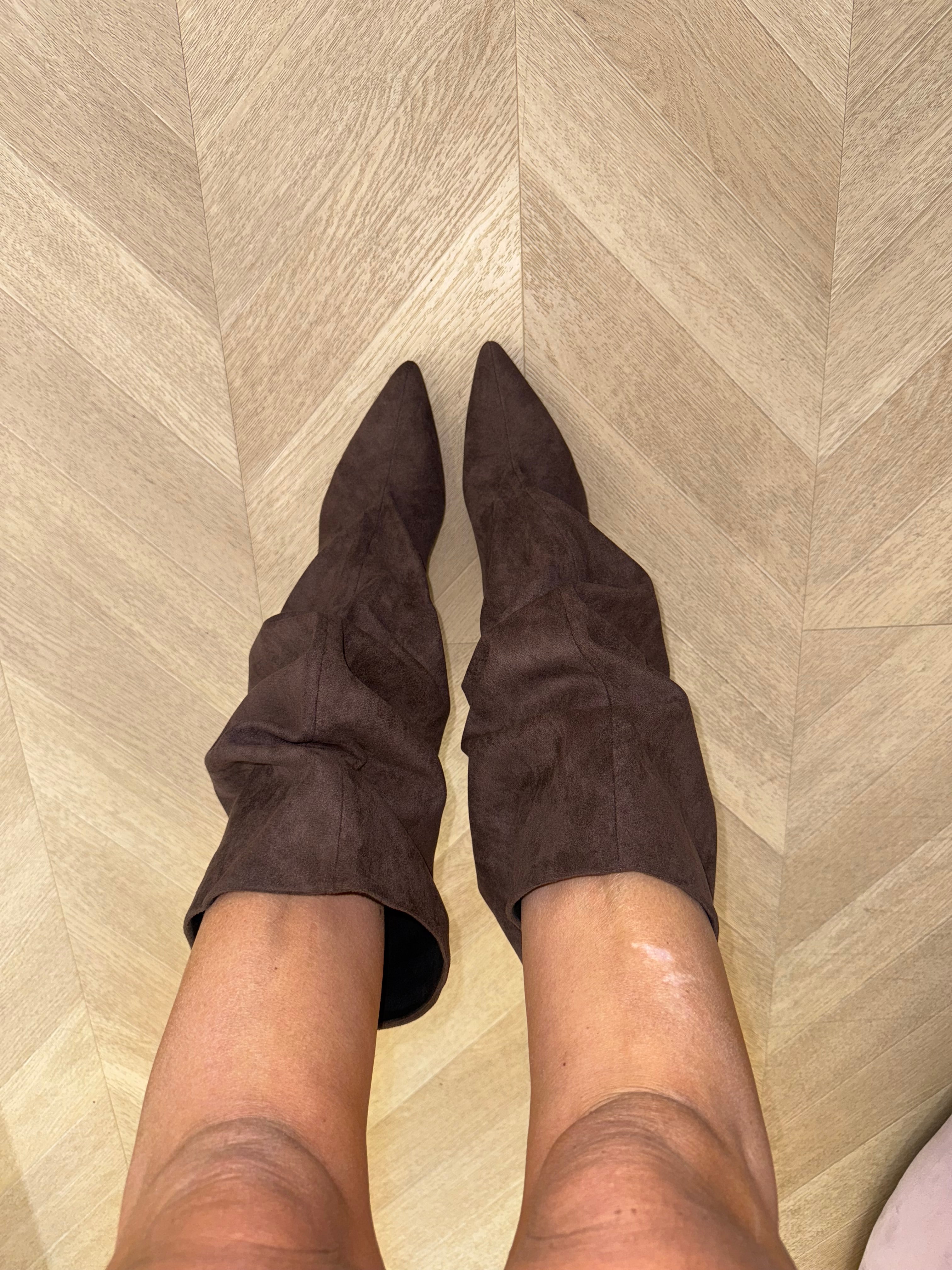 Stivale dea gambale basso brown