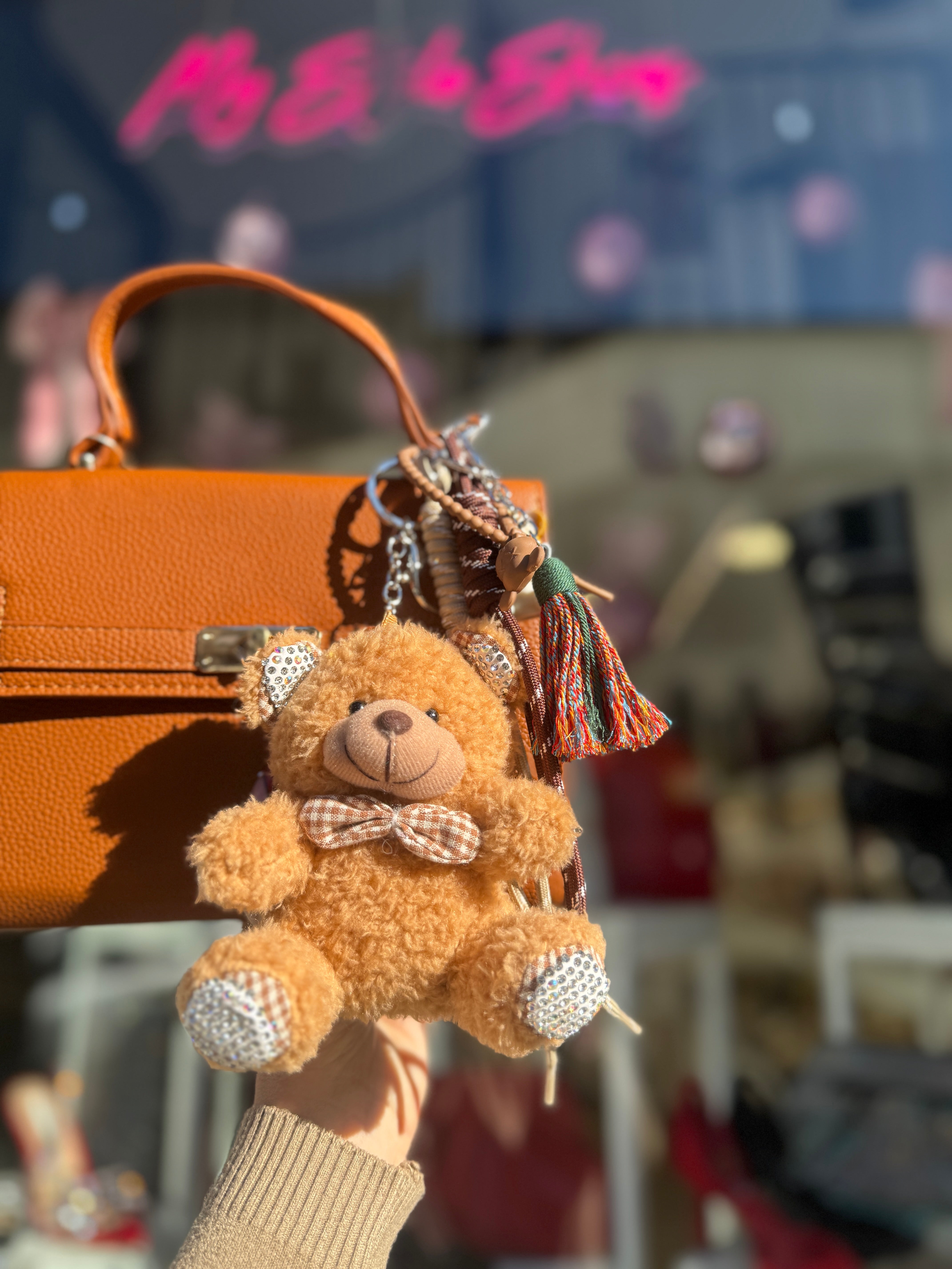 Charm teddy grande camel