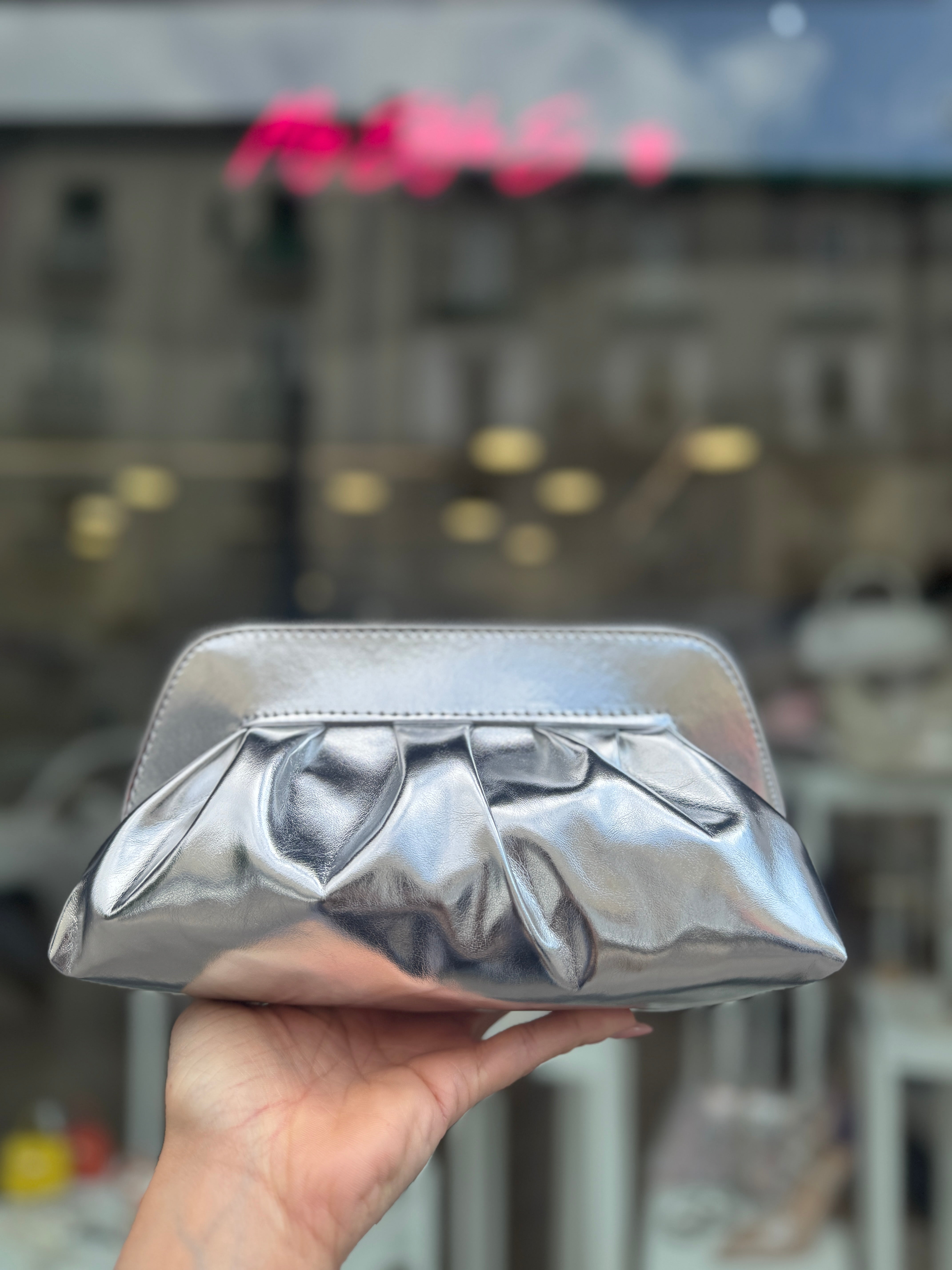 Mini pochette Rachele silver