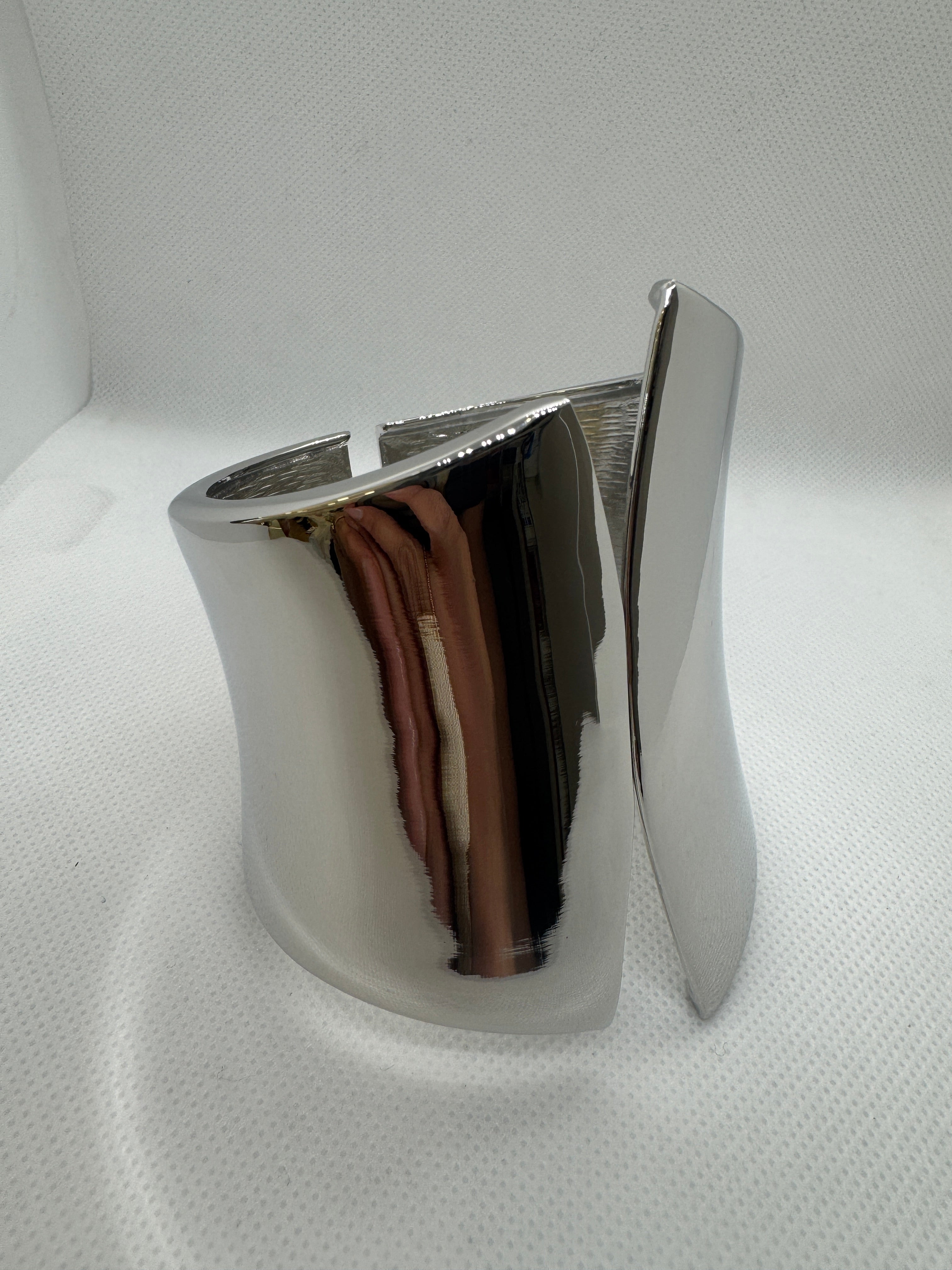 Bracciale schiava simmetrico argento