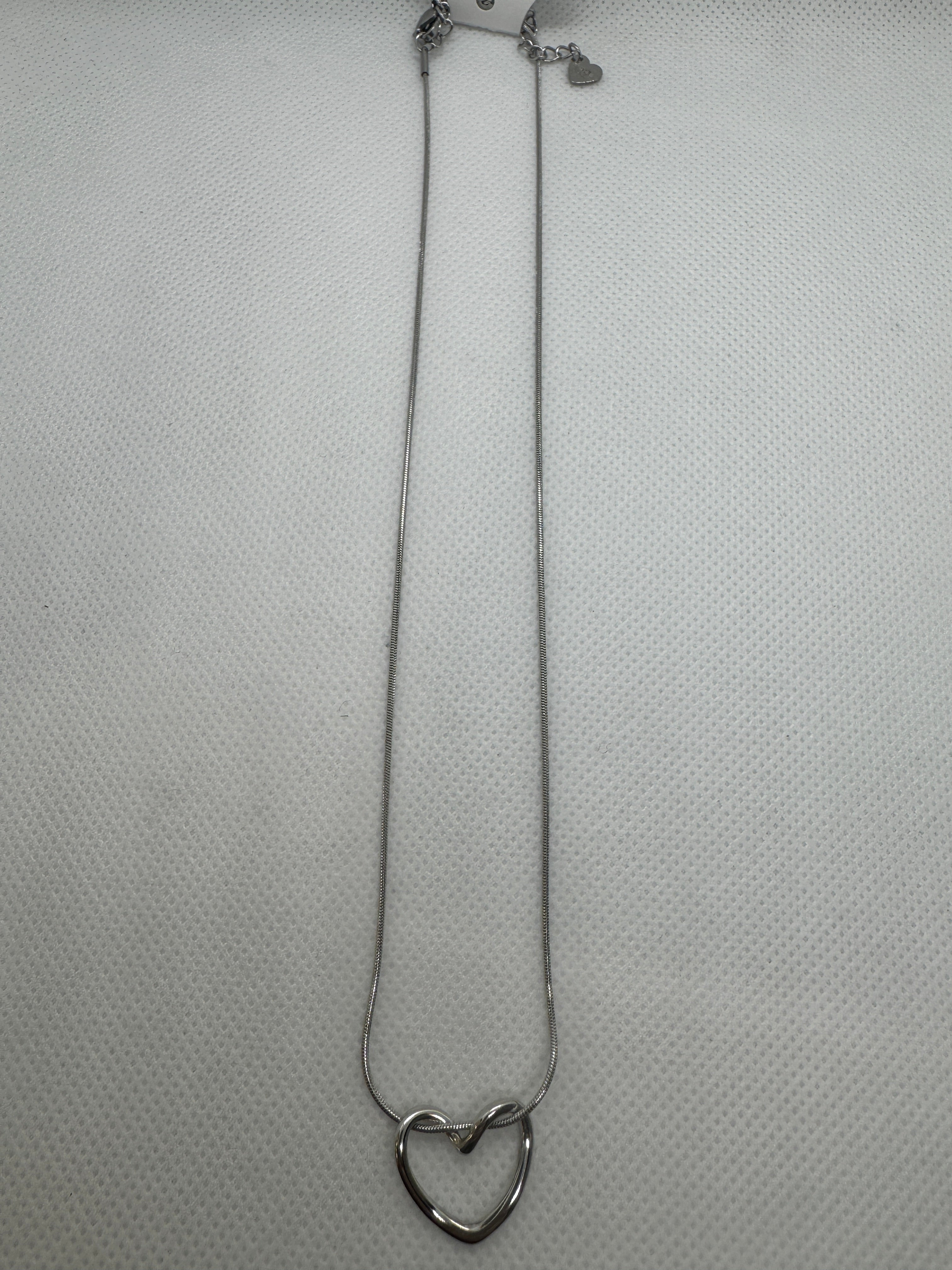 Collana cuore infinito argento